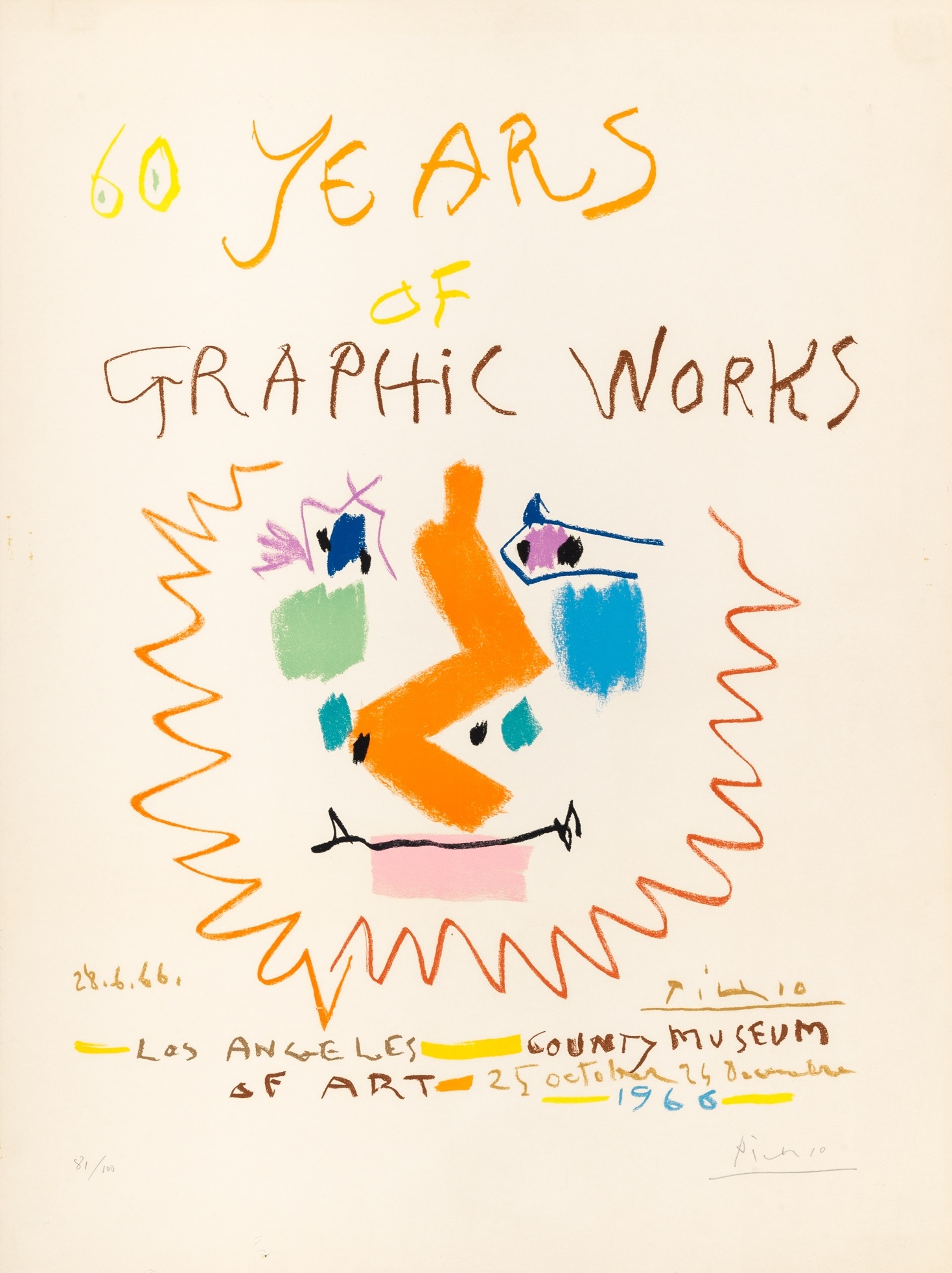 Pablo Picasso – 60 Years of Graphic Works, 1966 – Lithographie