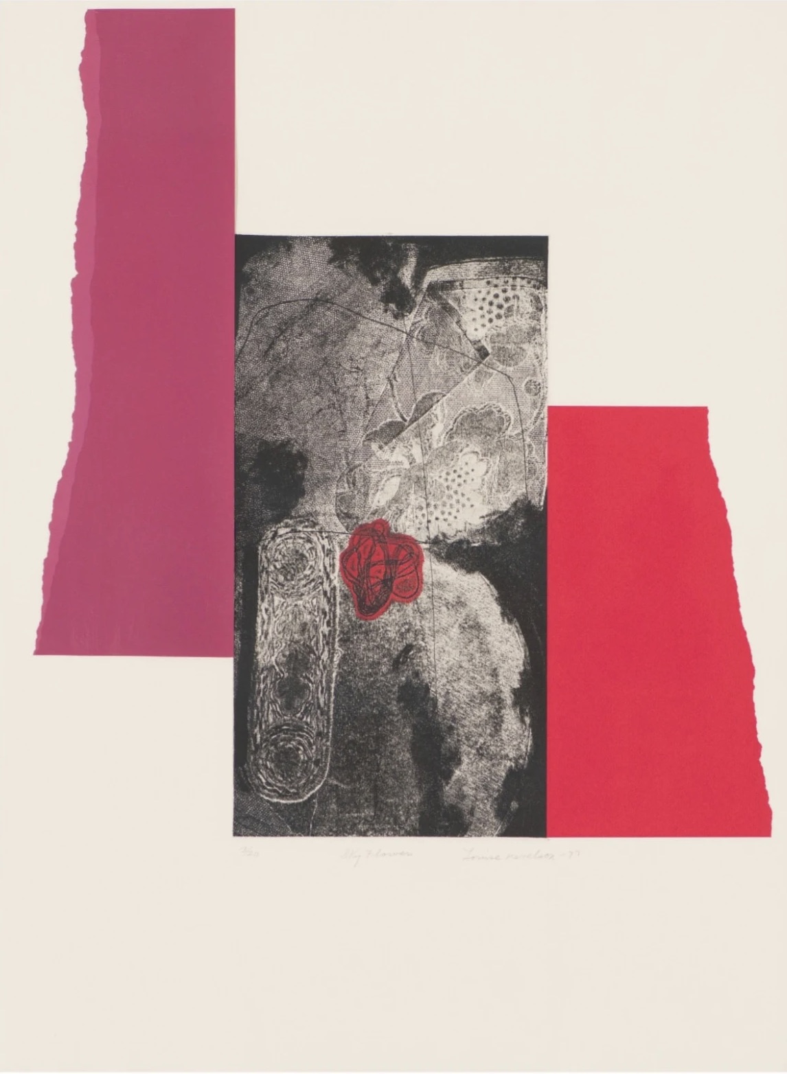 Louise Nevelson – Sky Flower, 1977 – Collage