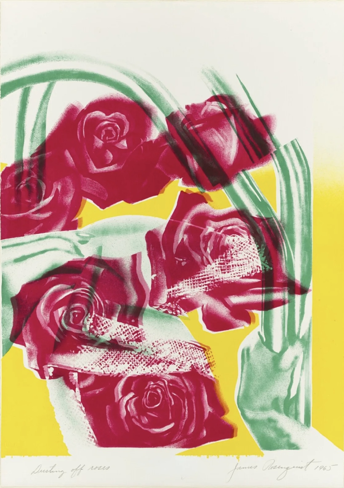 James Rosenquist – Dusting off Roses, 1965 – Lithographie