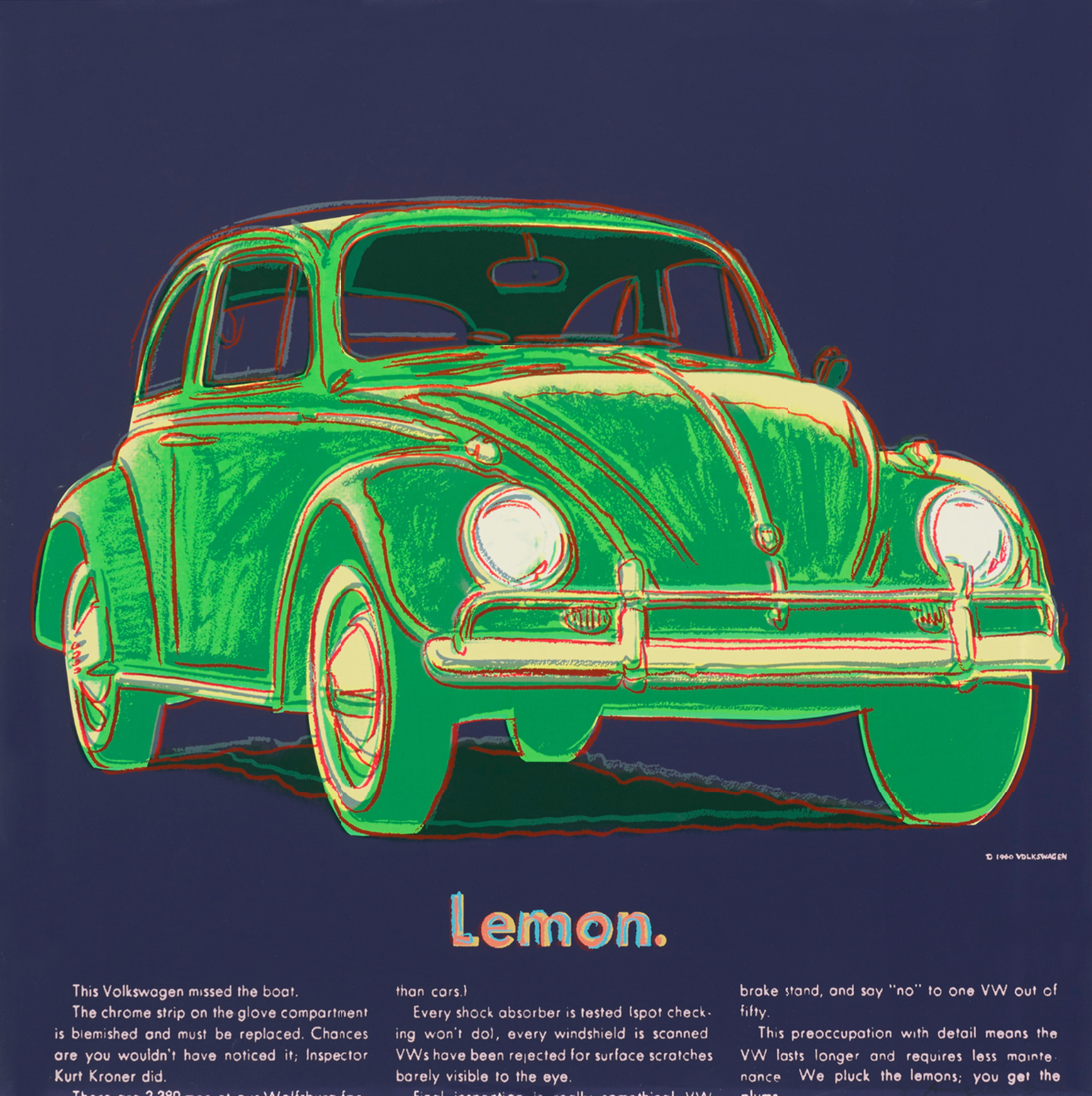 Andy Warhol – Volkswagen (F. & S. II.358), 1985 – Screen-print