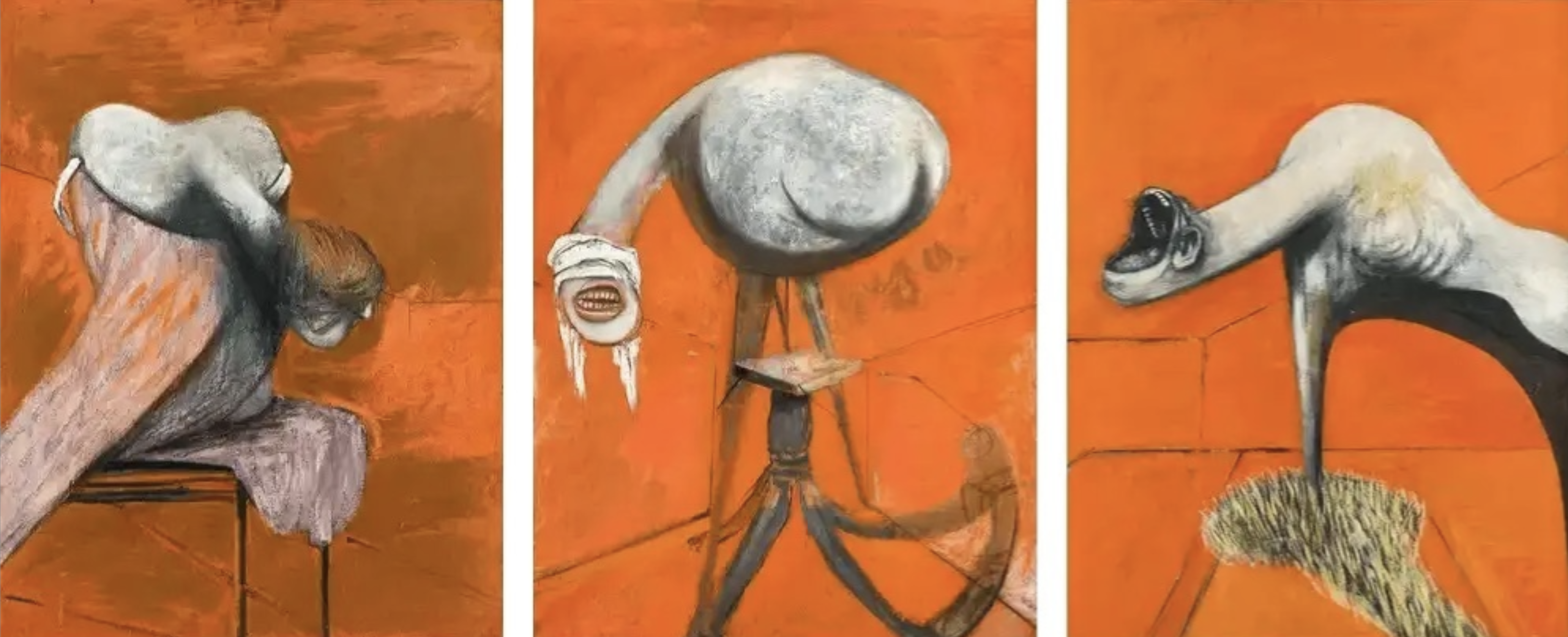 Francis Bacon – Three Studies for Figures at the Base of a Crucifixion, 2005 – Impression Giclée