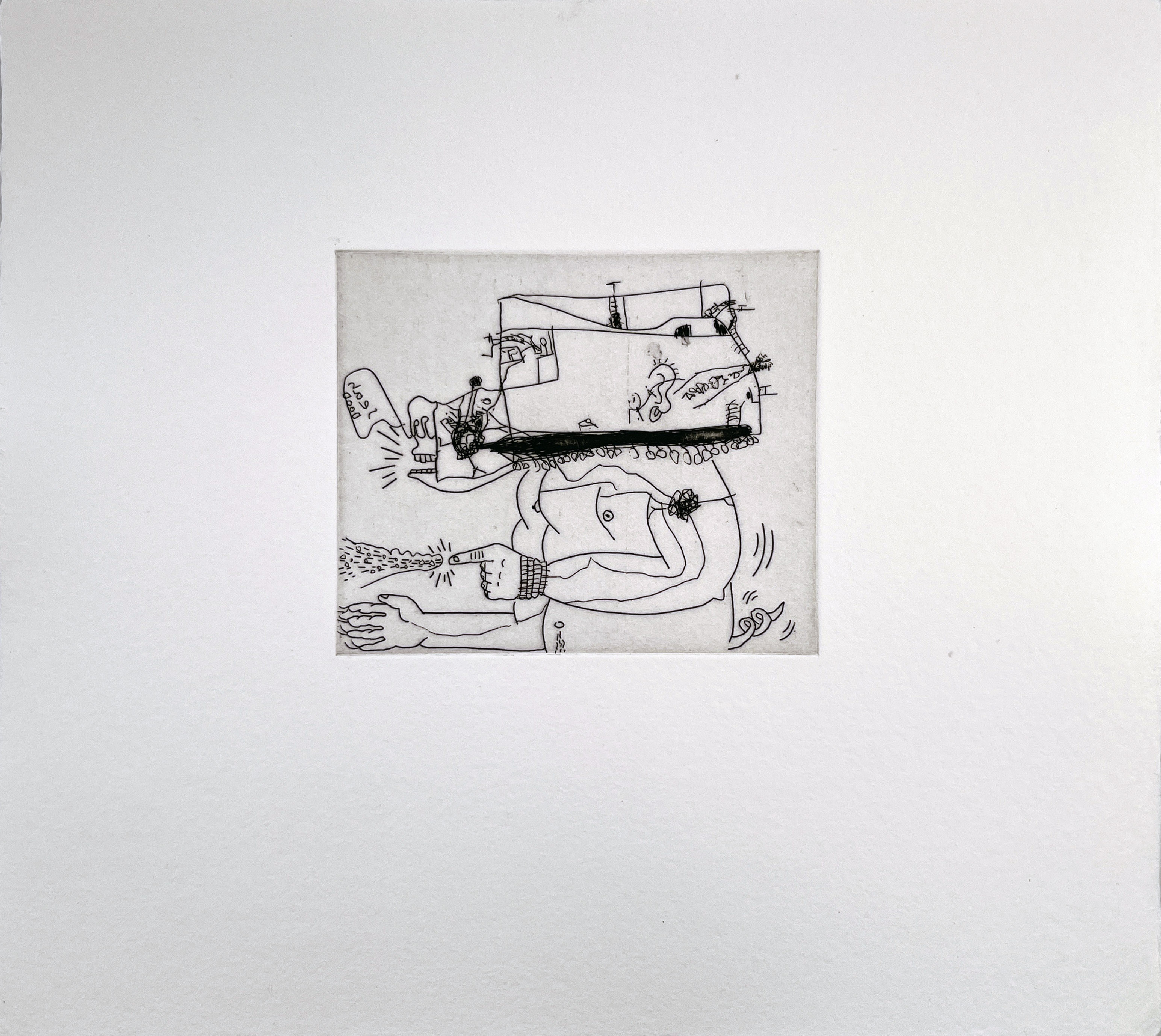 Keith Haring – Untitled (w/ Sean Kalish) #5, 1989 – Radierung