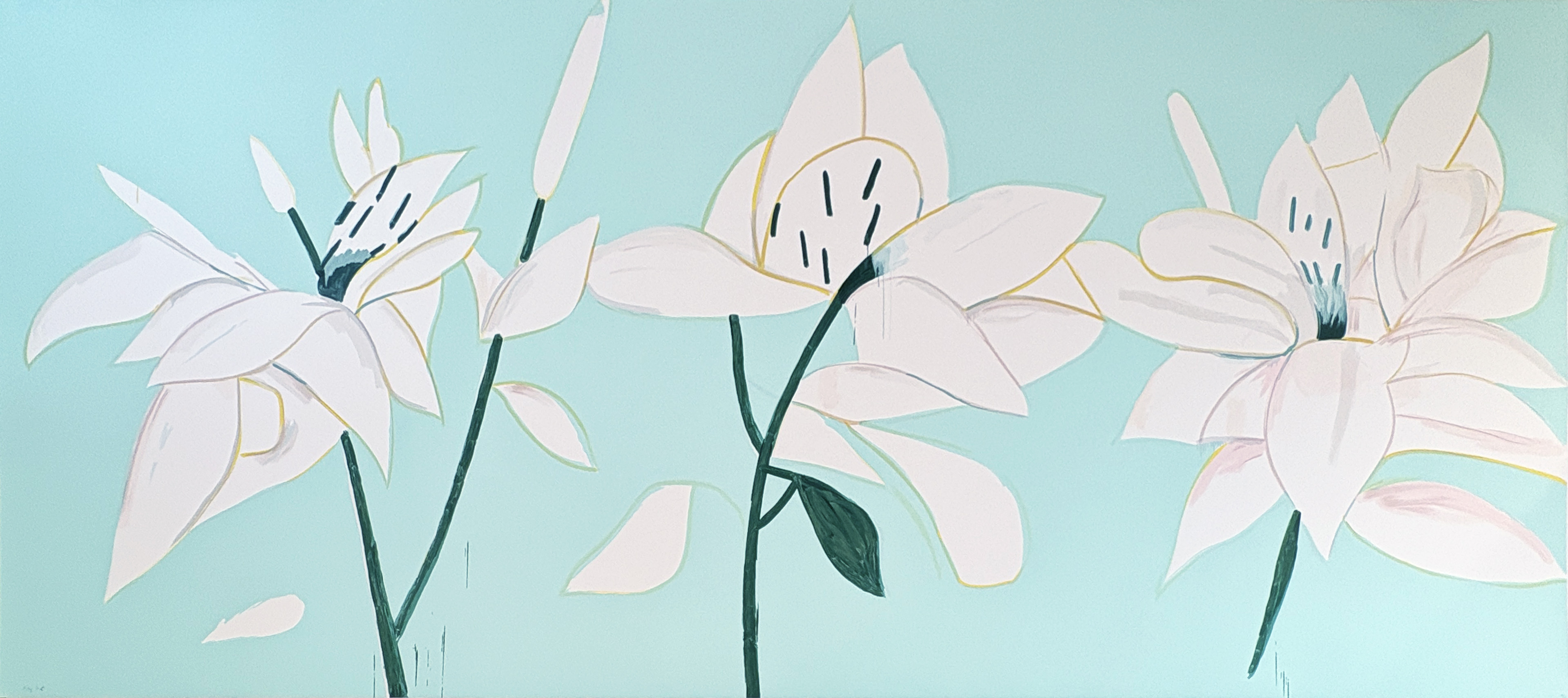 Alex Katz – White Lilies 6, 2025 – Sérigraphie/Silkscreen