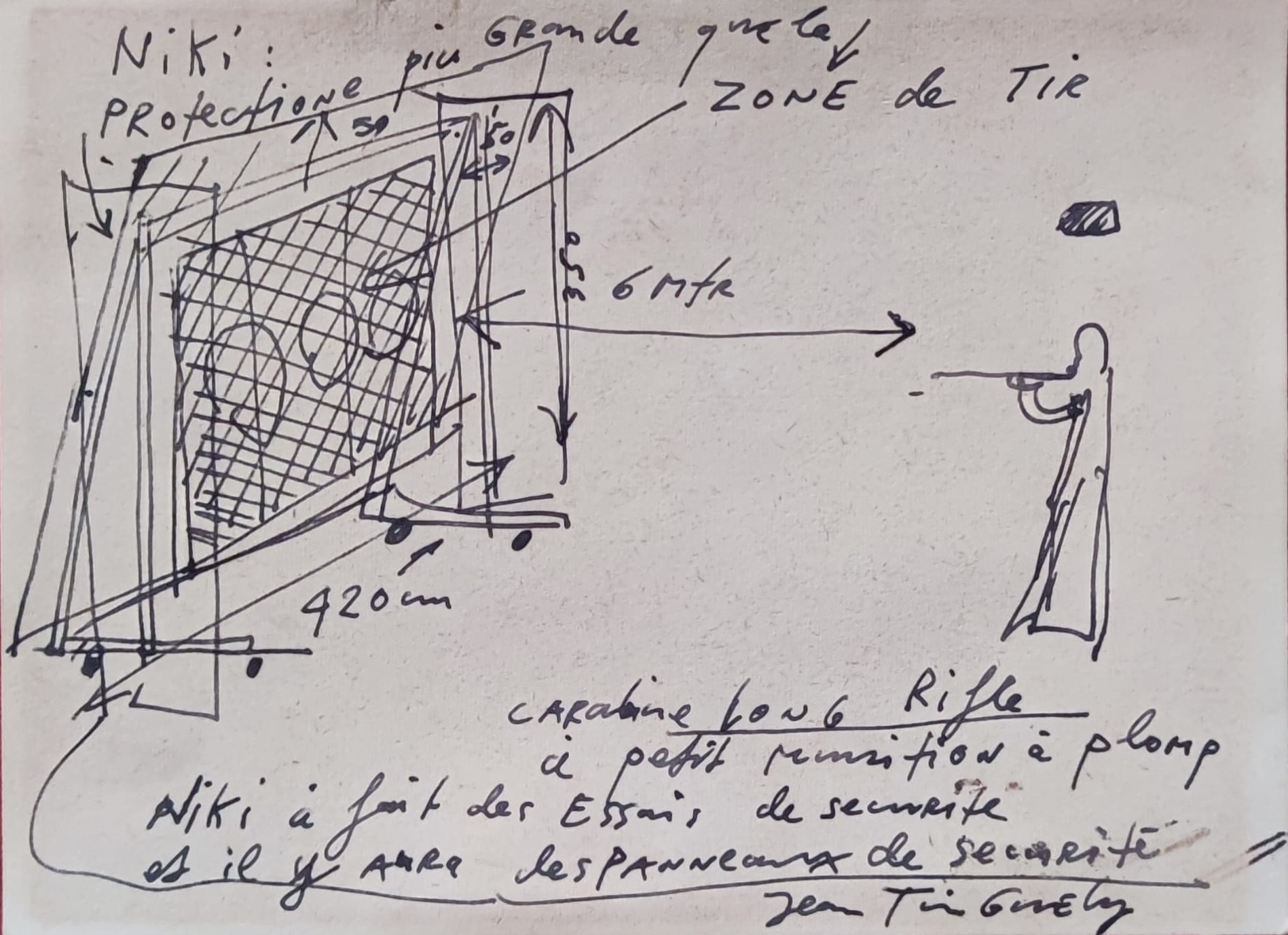 Jean Tinguely – Shooting paintings, 1970 – Encre