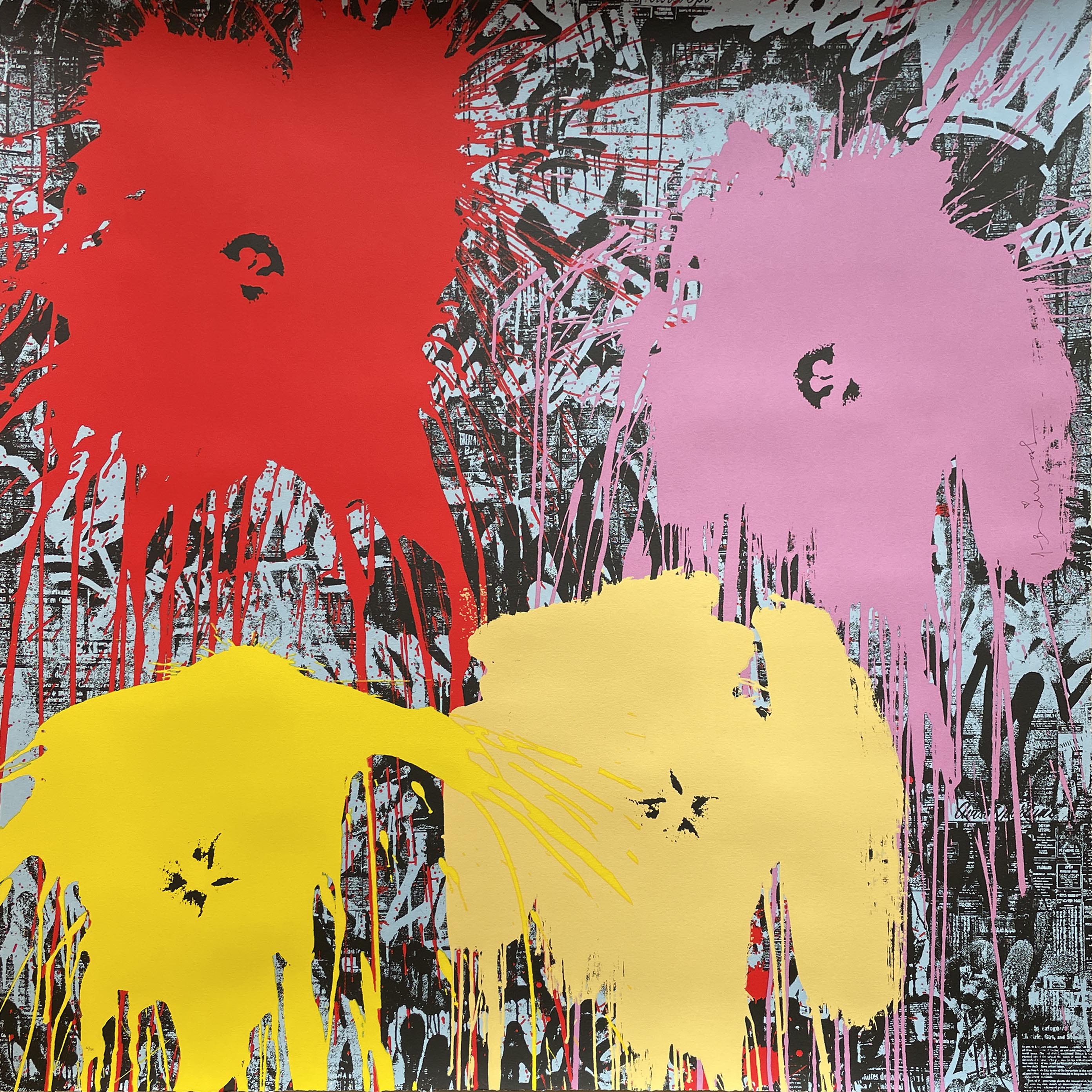 Mr. Brainwash – Flowarh$ - II (C), 2021 – Siebdruck