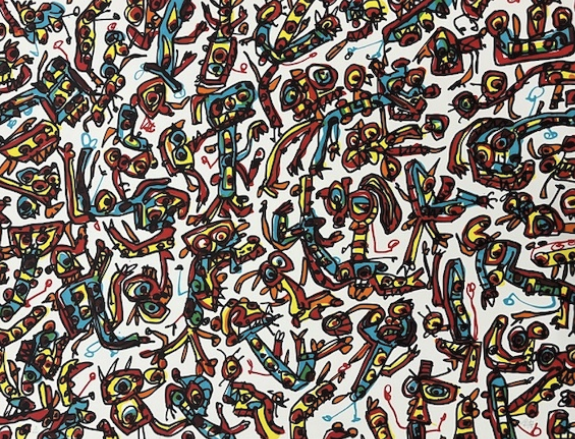 Antonio Saura – Serie Abierta IV, 1989 – Lithographie
