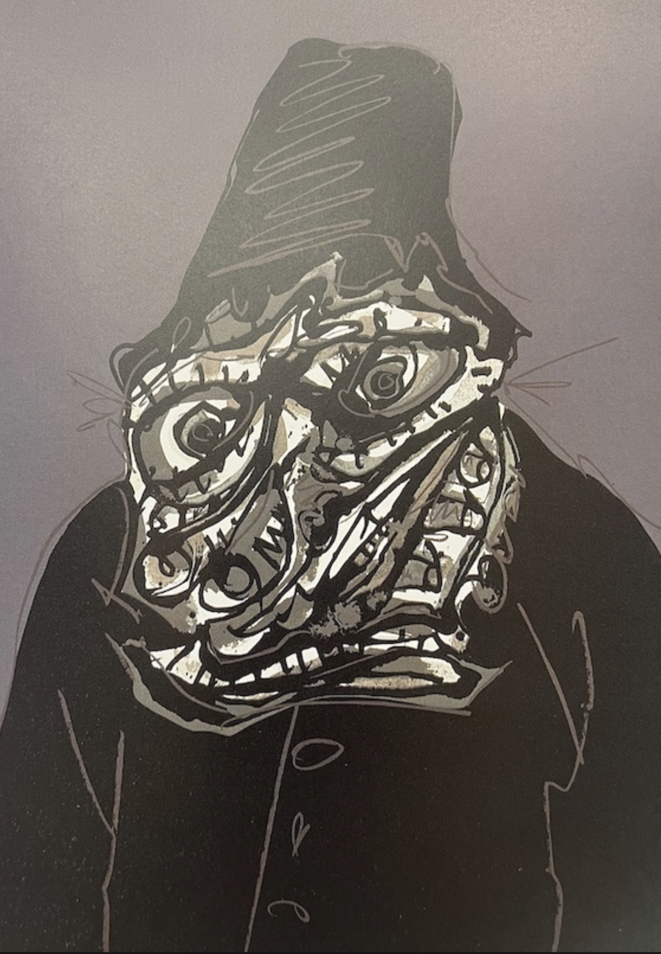 Antonio Saura – Felipe II, 1971 – Serigraph