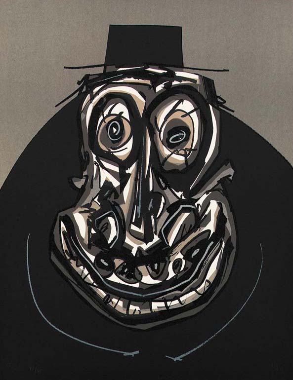 Antonio Saura – Melanchton I, 1988 – Lithographie