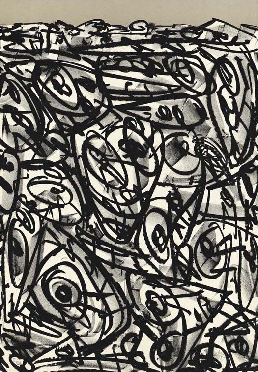 Antonio Saura – Toda persona tiene derecho a la libertad de reunion y de asociacion pacificas, 1984 – Litografía