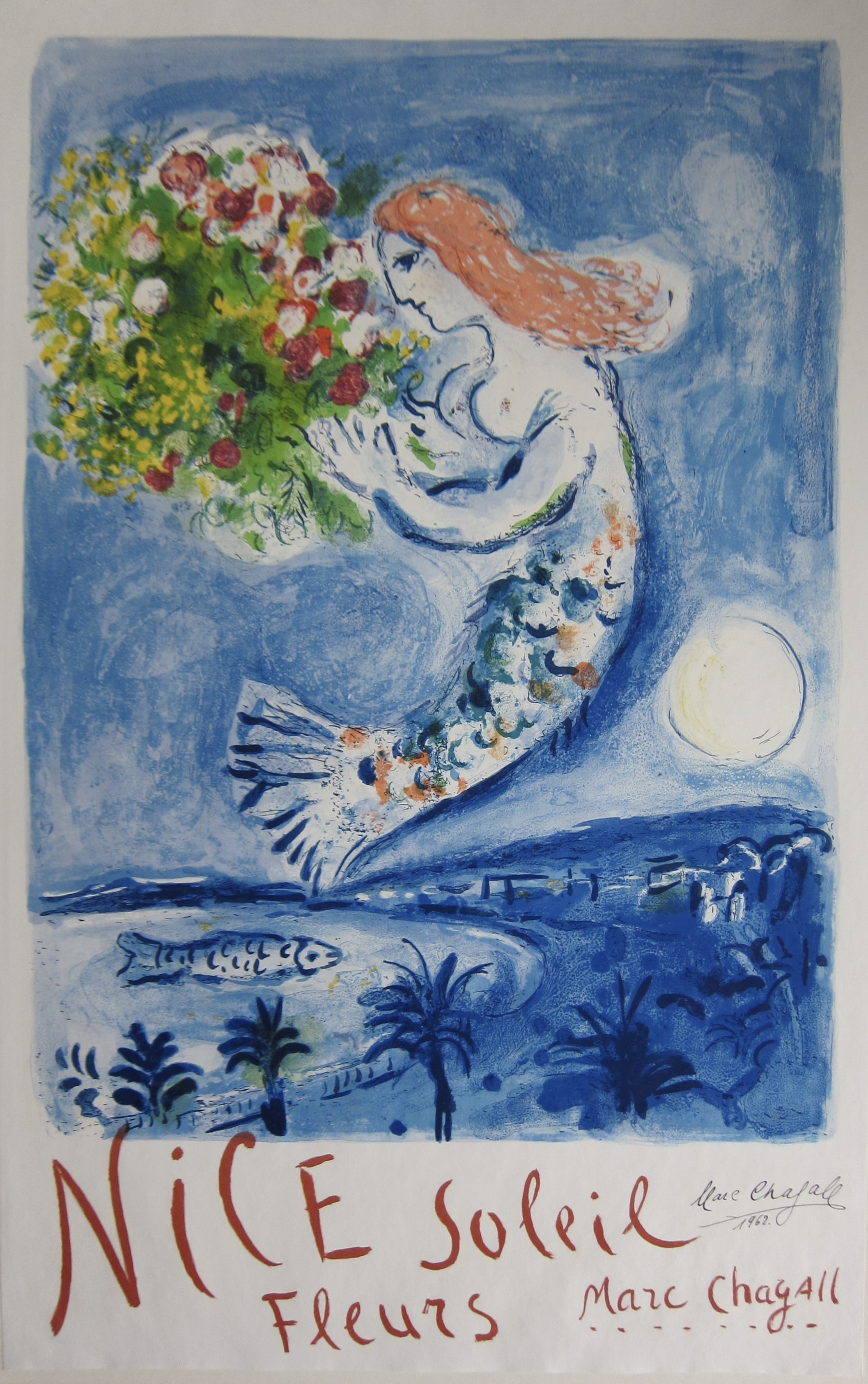 Marc Chagall – The Bay of Angels (La Baie des Anges), 1962 – Litografía