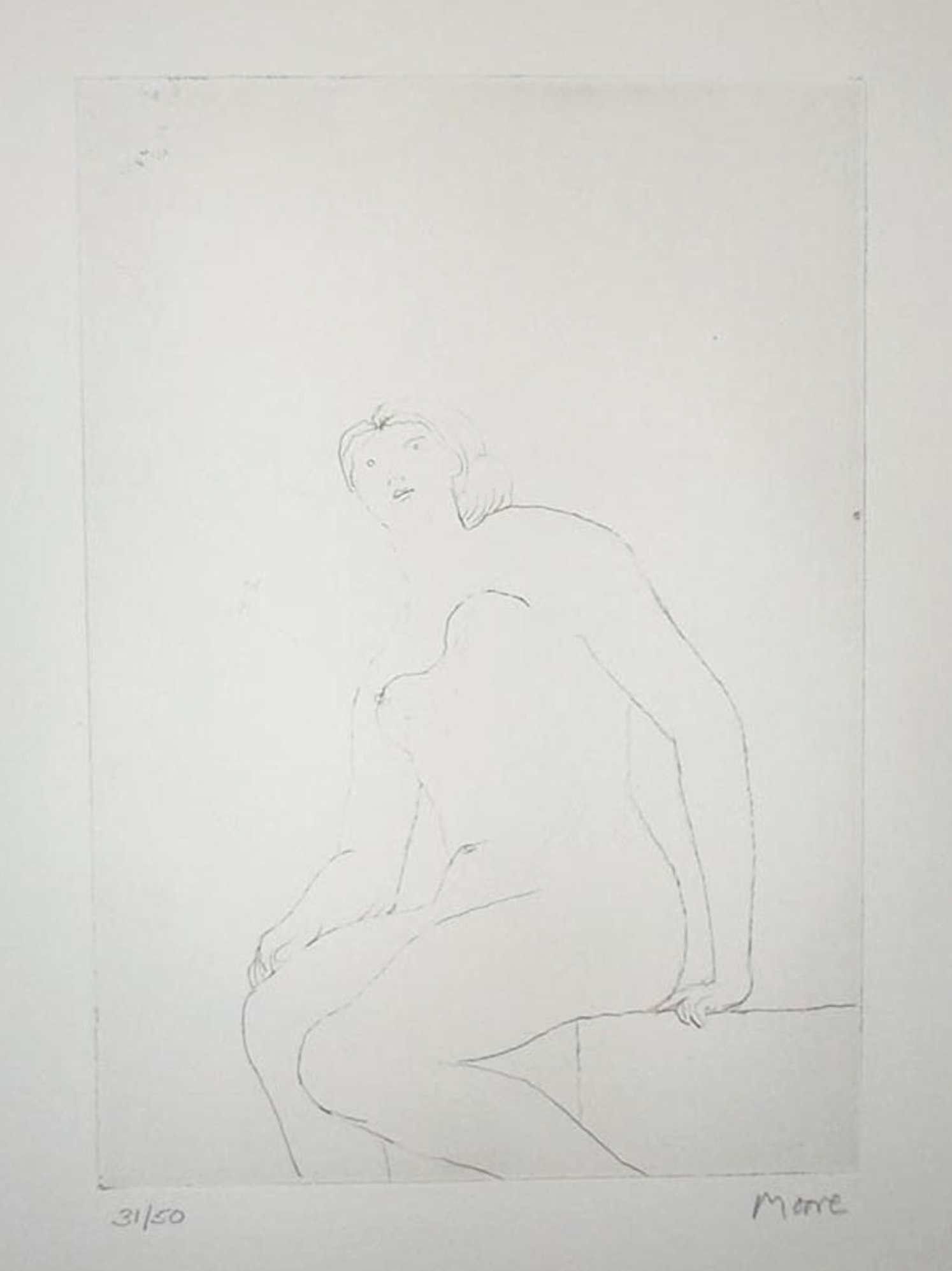 Henry Moore – Seated Nude, 1979 – Mischtechnik