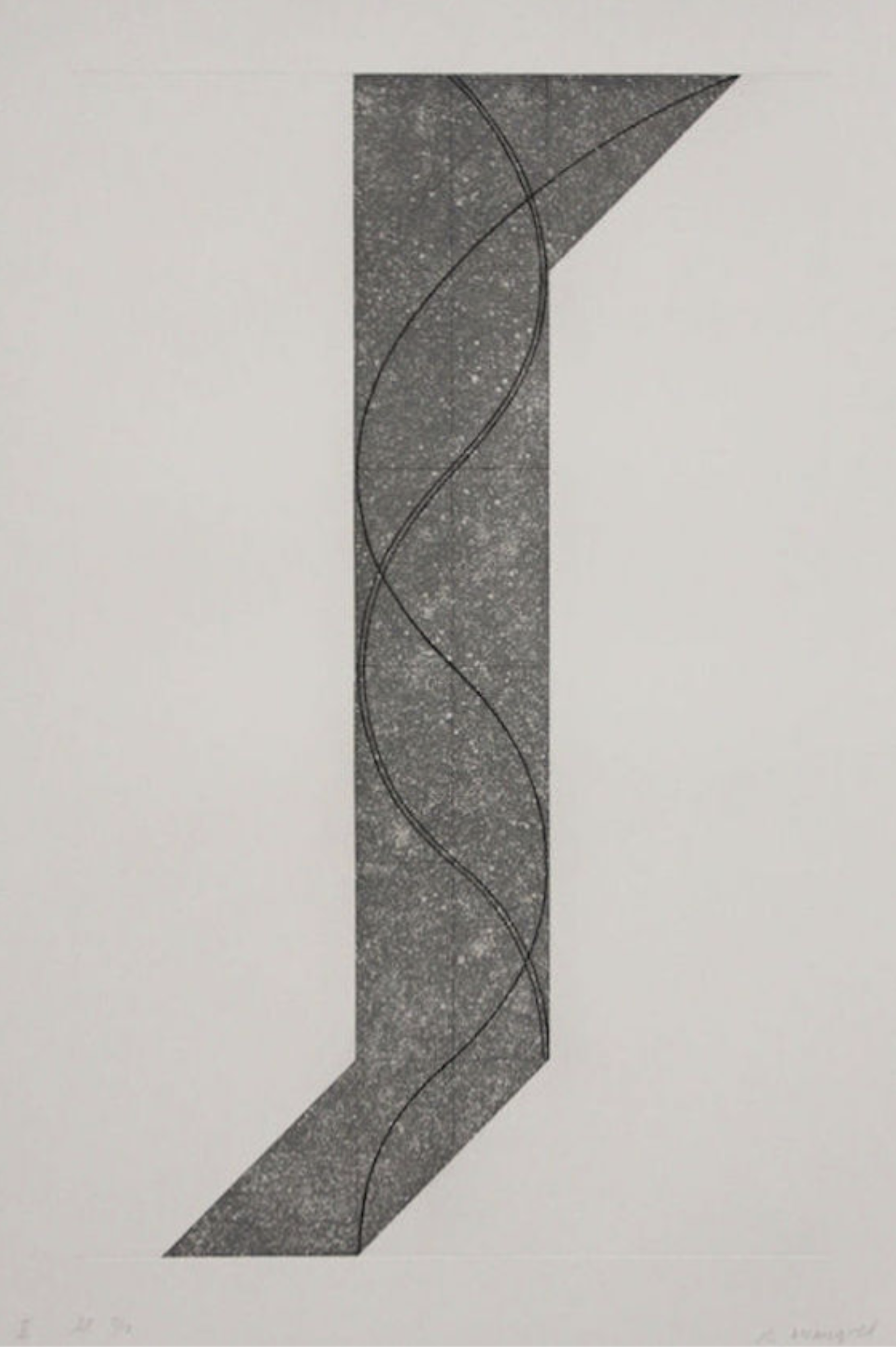 Robert Mangold – Untitled II, 2007 – Grabado Aguatinta
