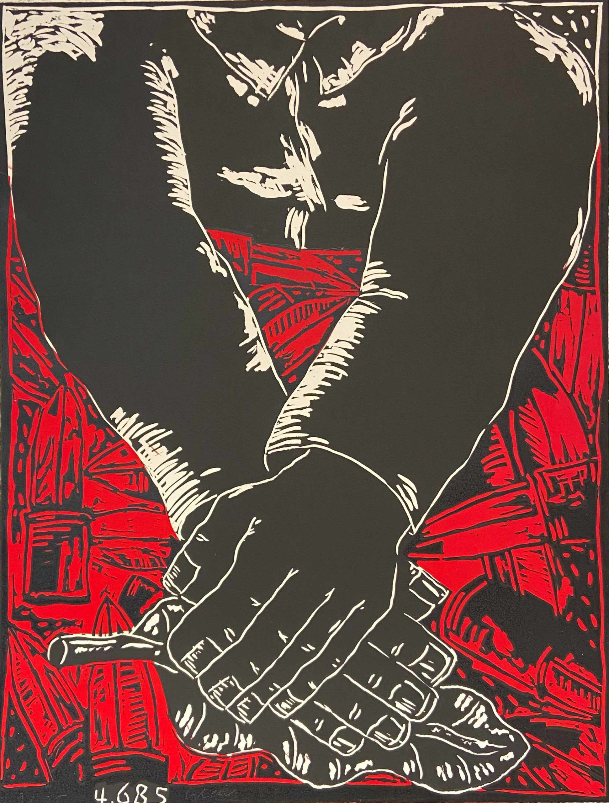 Jean-Charles Blais – Suite Nipon Pour CB, 1985 – Linogravure
