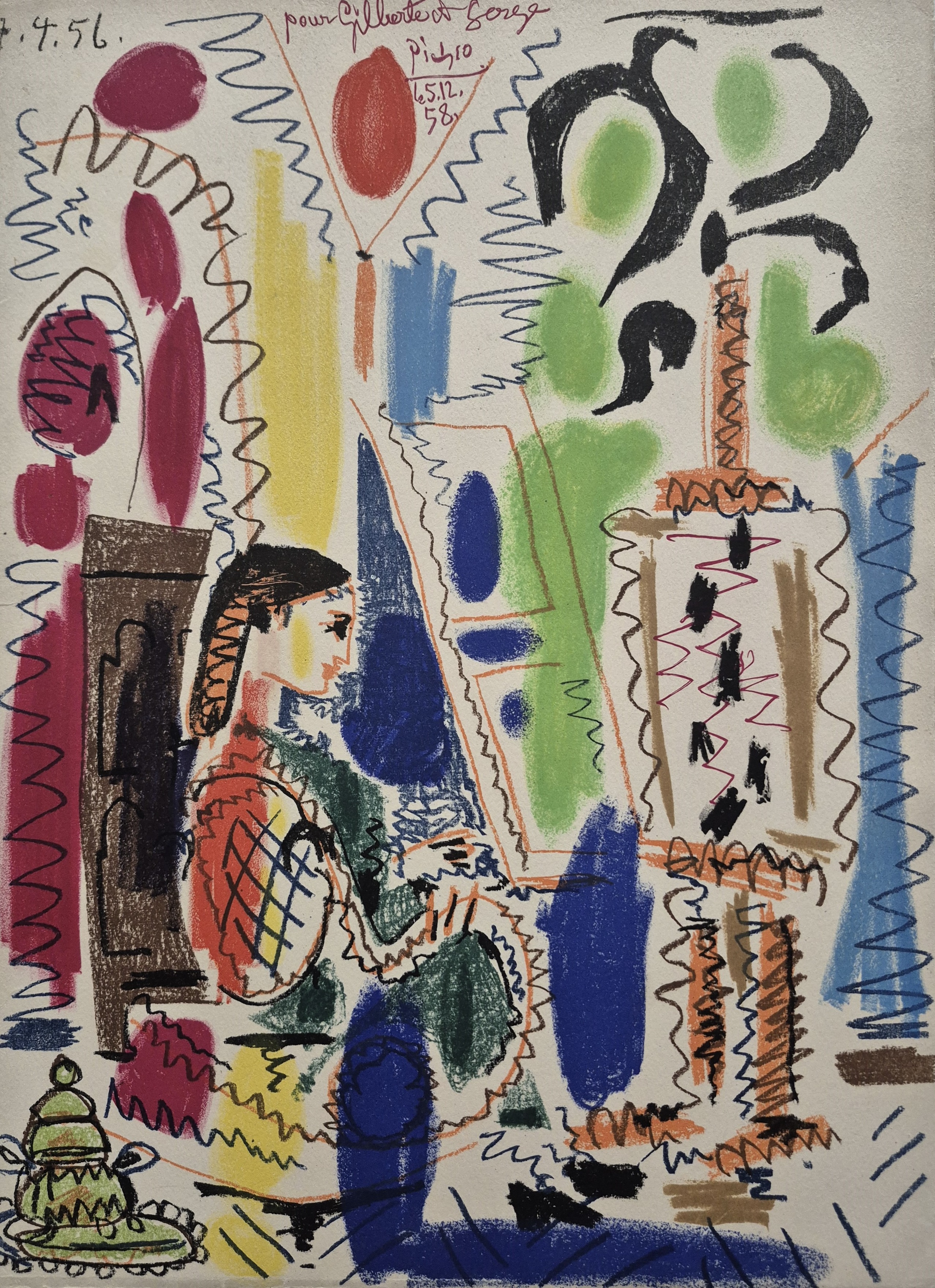 Pablo Picasso – L'Atelier Cannes, 1956/58 – Lithograph