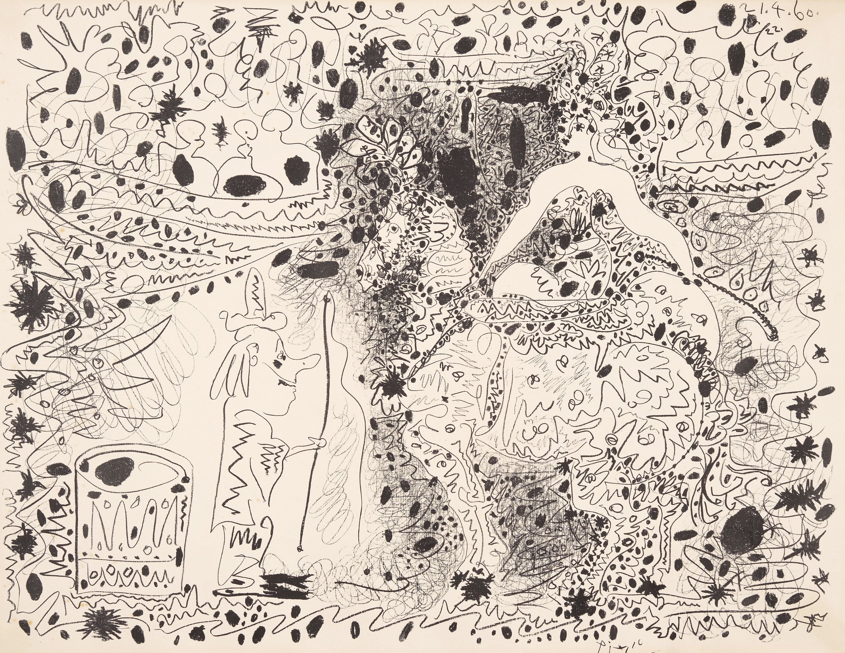 Pablo Picasso – L'Ecuyère, 1960 – Lithograph