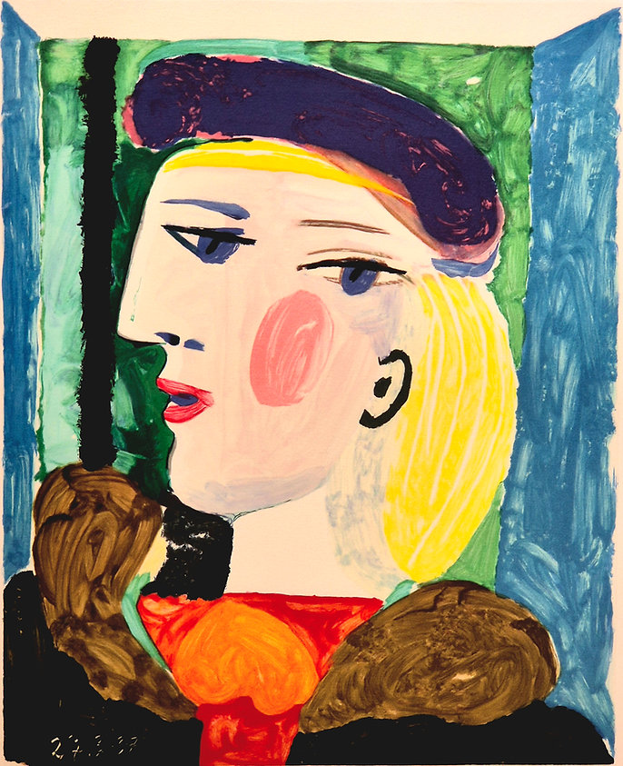 Pablo Picasso – Femme Profile (Marie-Therese Walter), 1982 – Lithograph