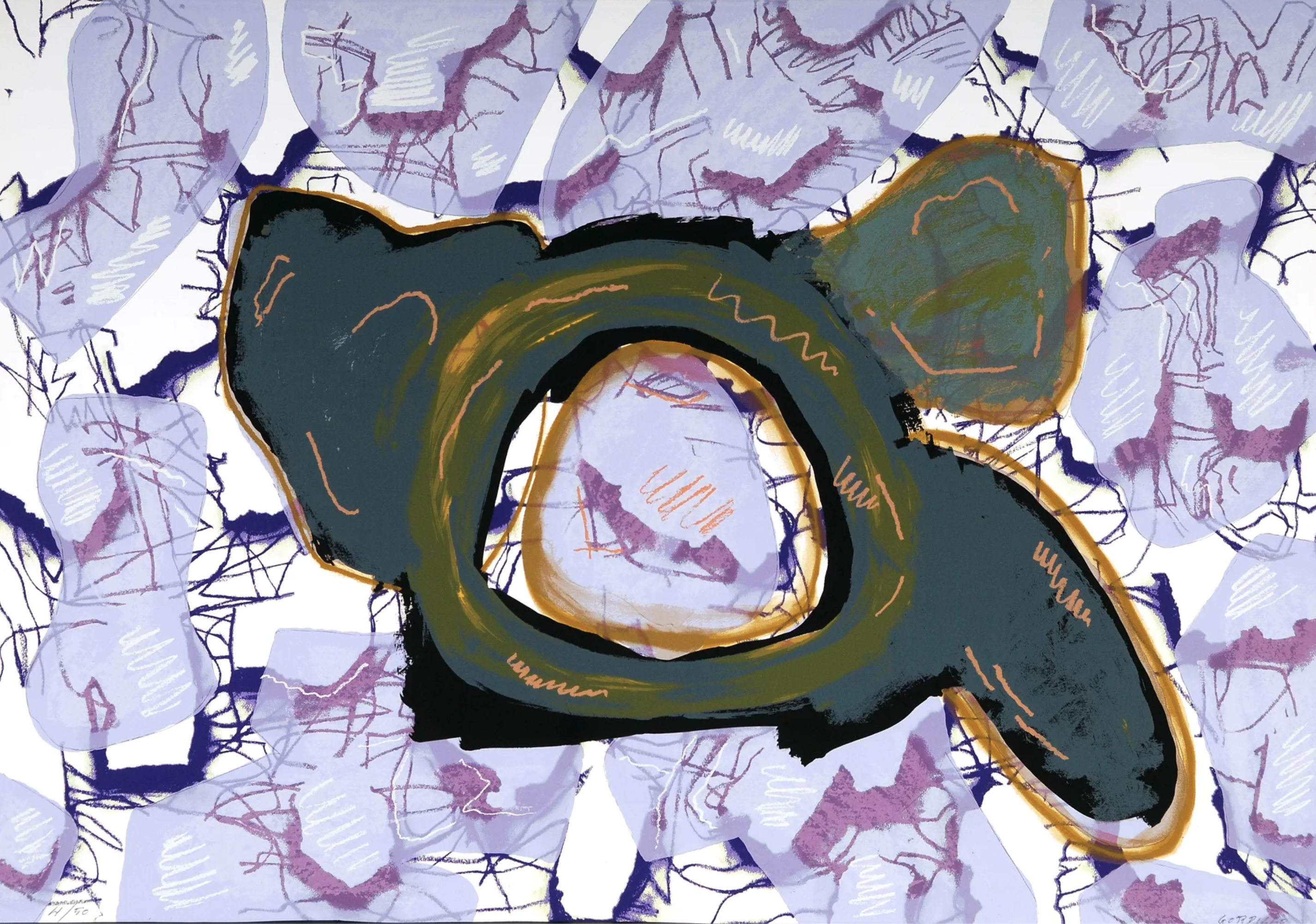 Luis Gordillo – Alma de flor B, 2008 – Screen-print