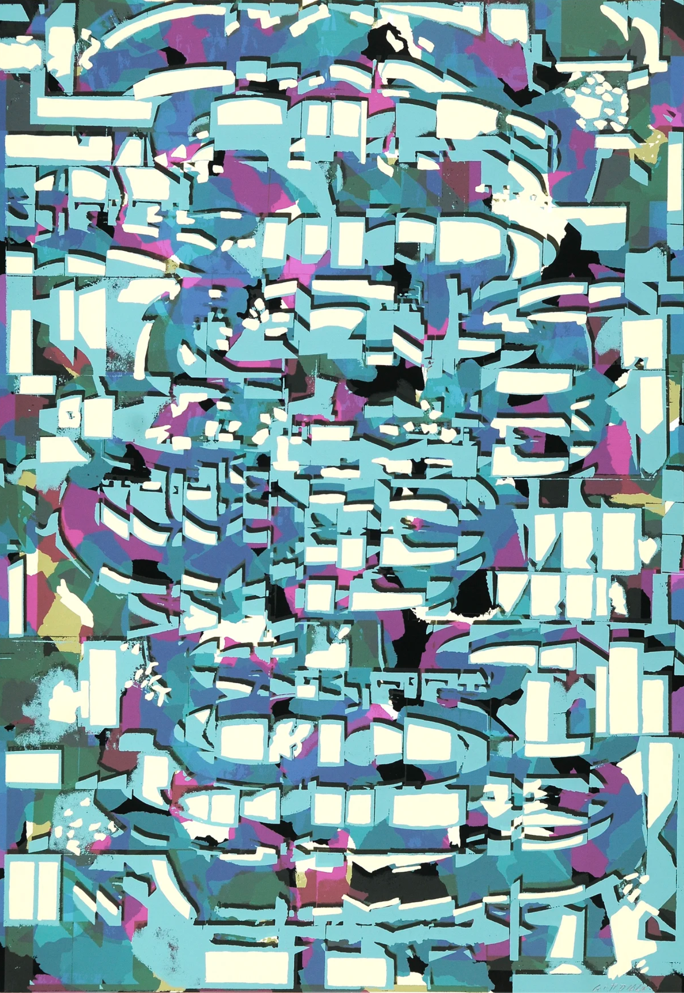 Luis Gordillo – Racional - Natural, 2008 – Screen-print