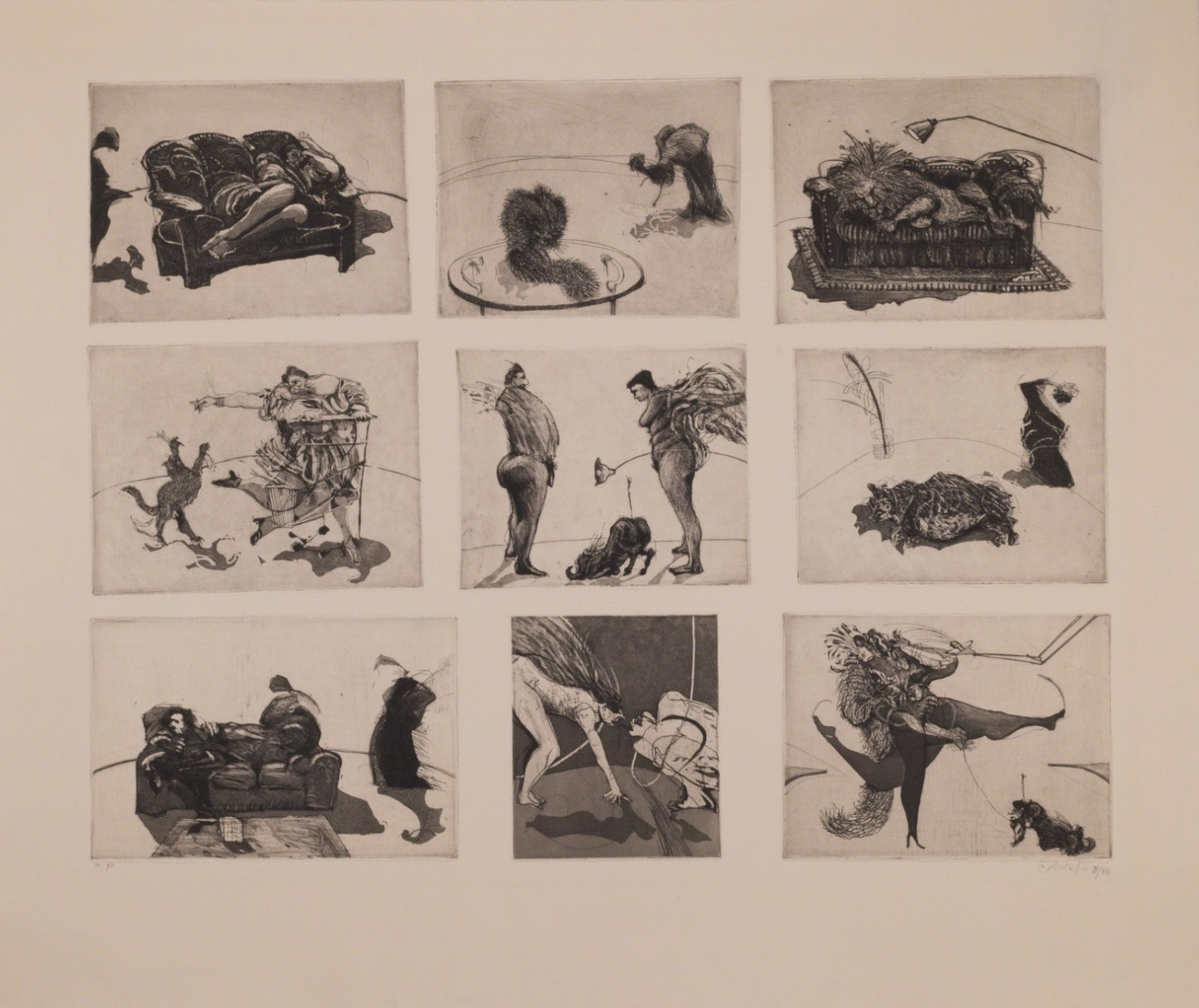 William Kentridge – A Wildlife Catalogue II, 1980 – Aguafuerte