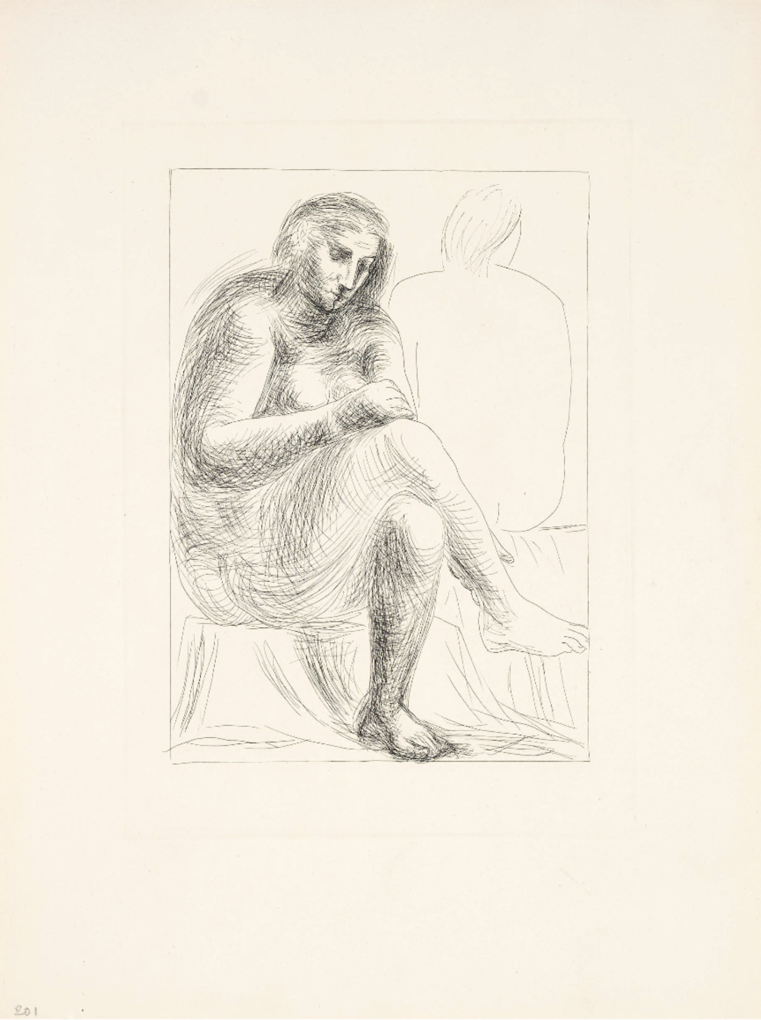 Pablo Picasso – Au bain (Suite Vollard 3), 1930 – Radierung