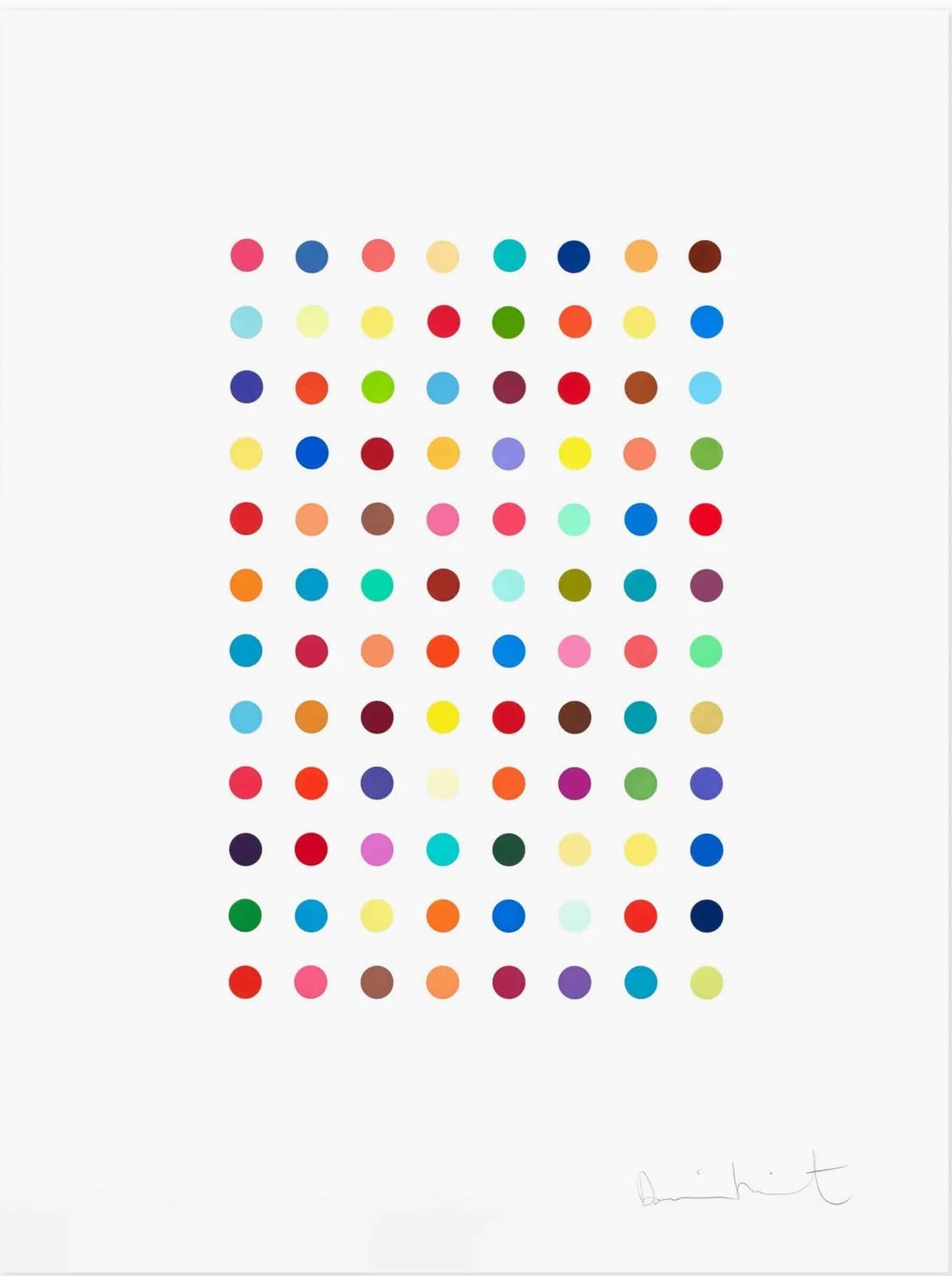 Damien Hirst – Xylene Cyanol Dye Solution, 2005 – Radierung