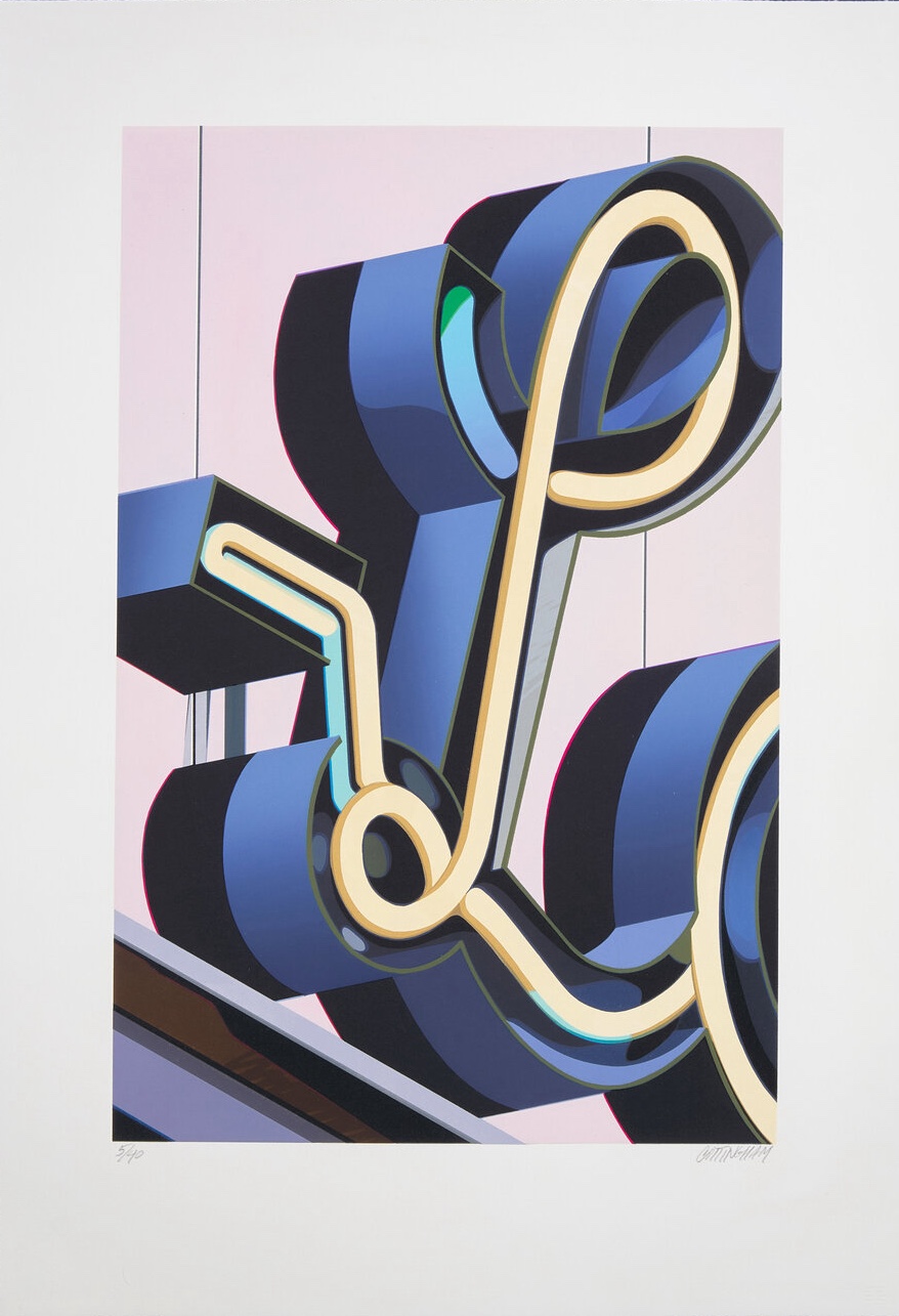 Robert Cottingham – L (from An American Alphabet), 2005 – Lithograph
