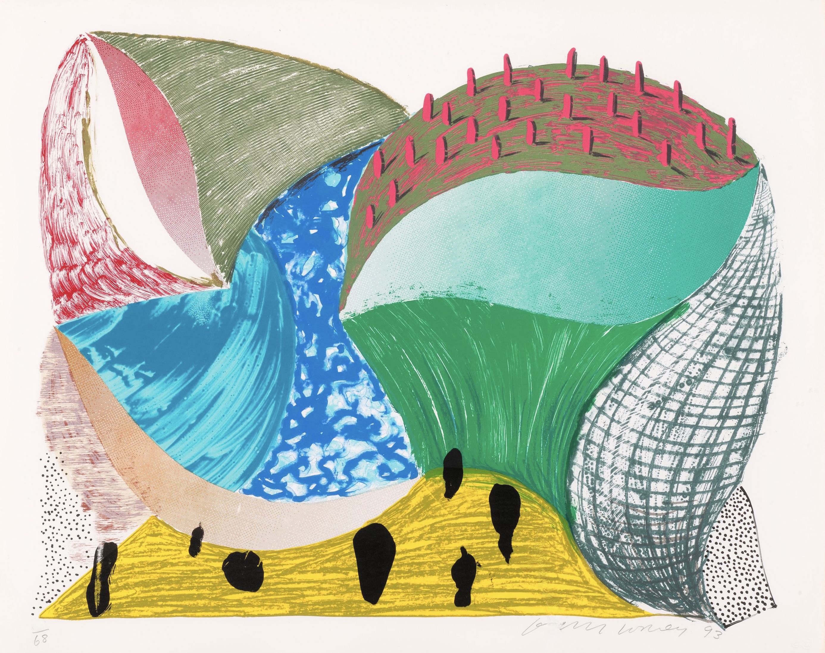 David Hockney – Gorge D'incre, 1993 – Screen-print