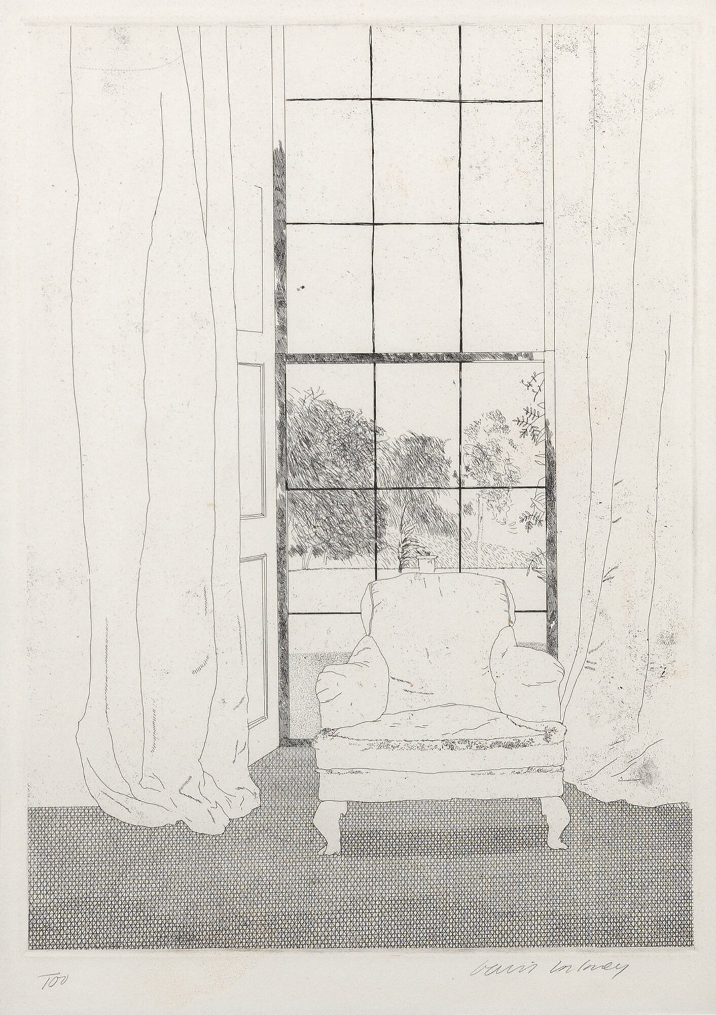 David Hockney – Home, 1969 – Etching