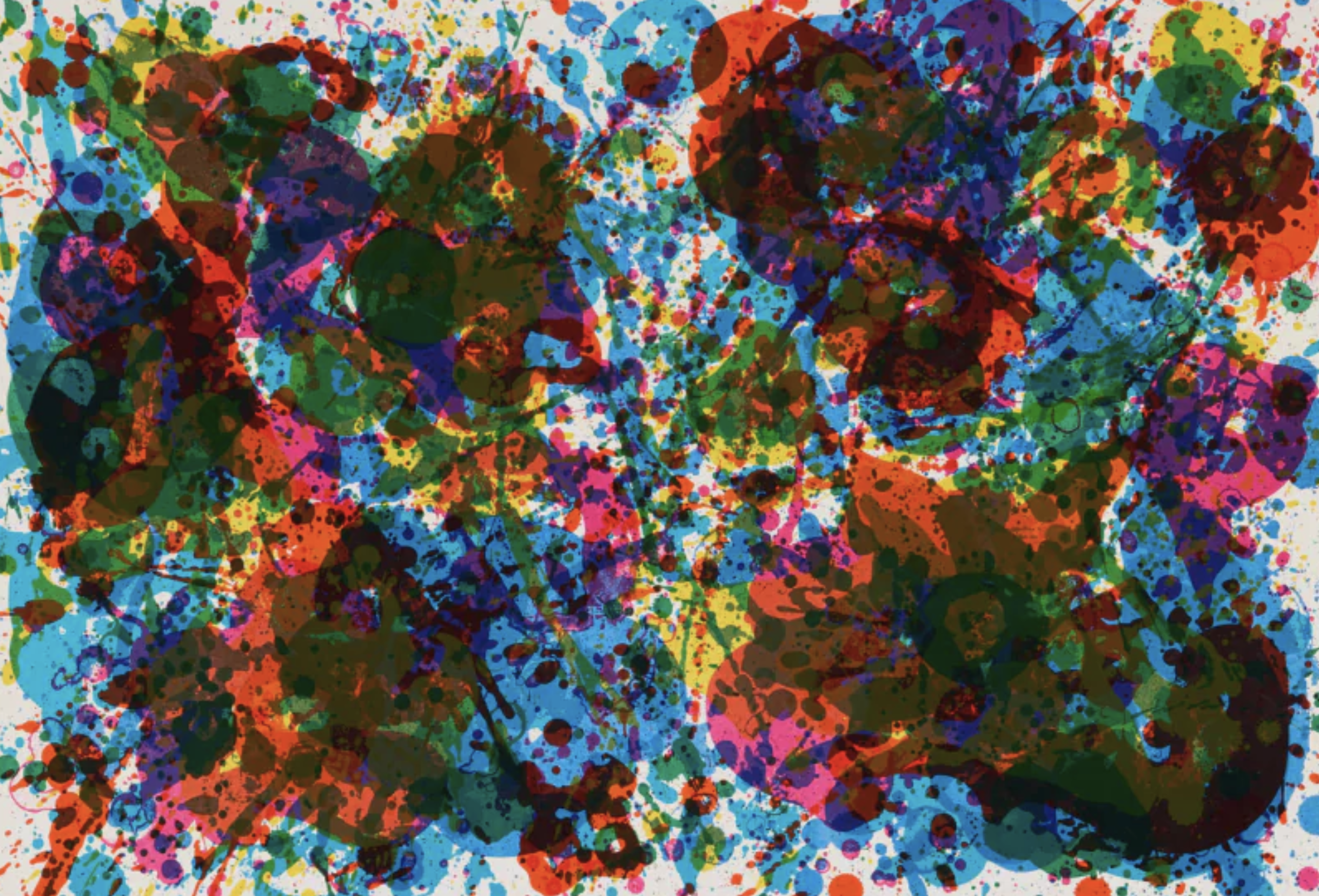 Sam Francis – Untitled (from the Fresh Air School portfolio), 1972 – Litografía