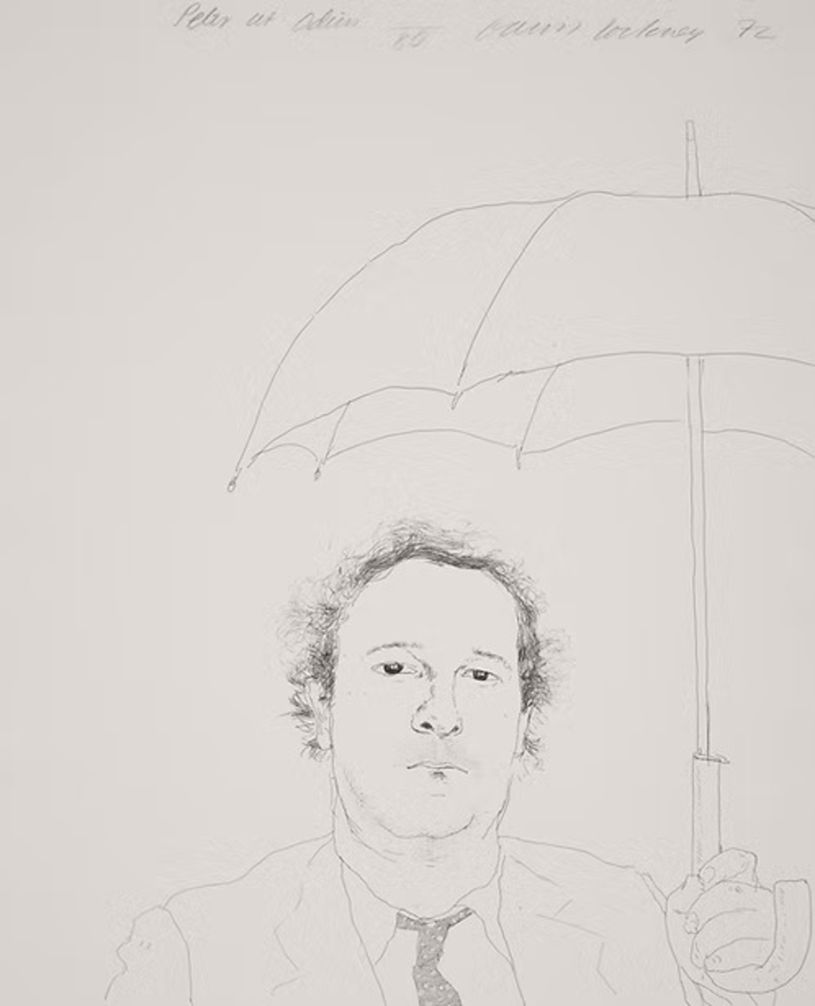 David Hockney – The Restaurateur - Peter At Odins, 1974 – Ets en Aquatint