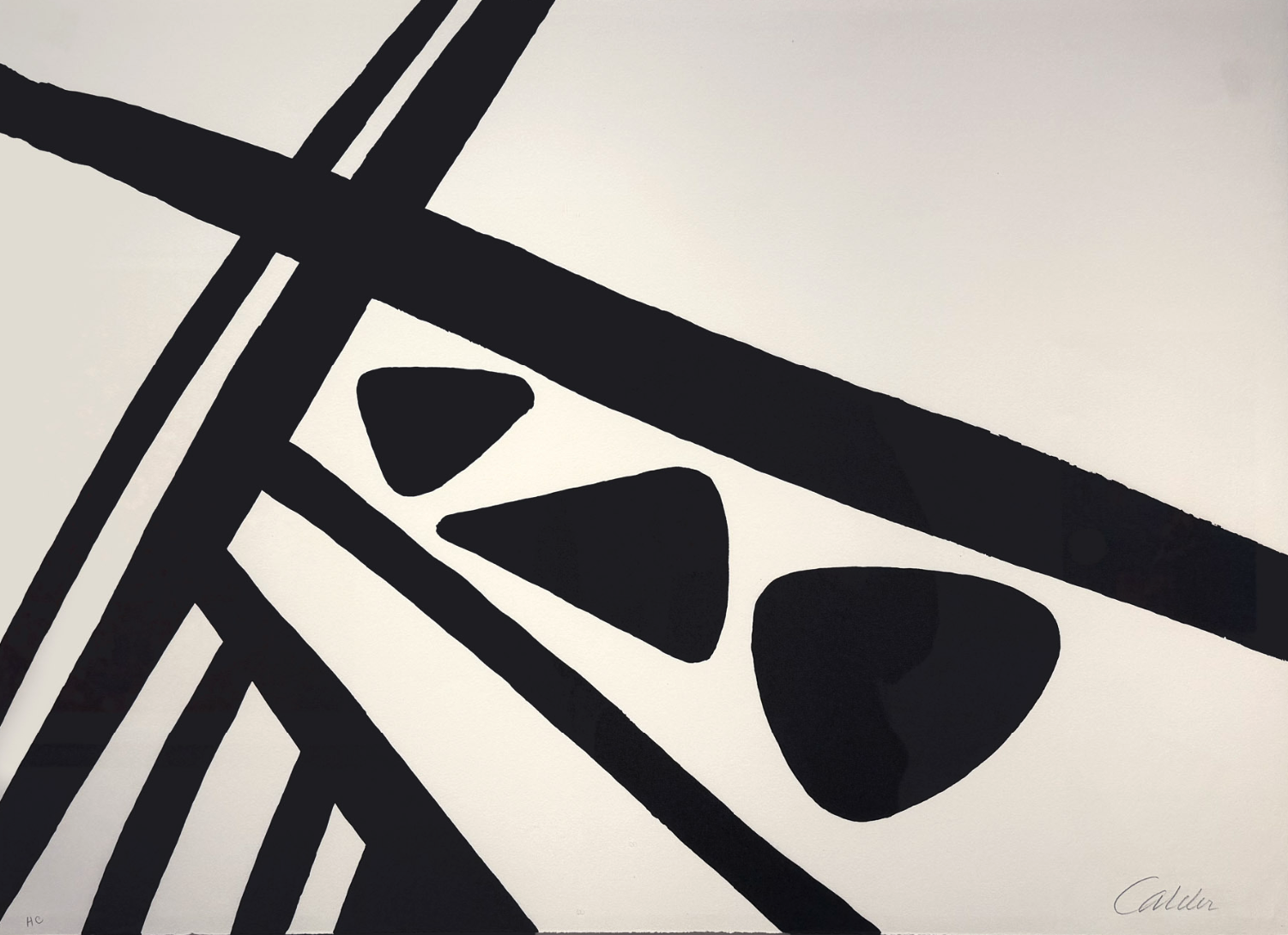 Alexander Calder – Iron Frame / Charpente de fer, 1969 – Lithografie