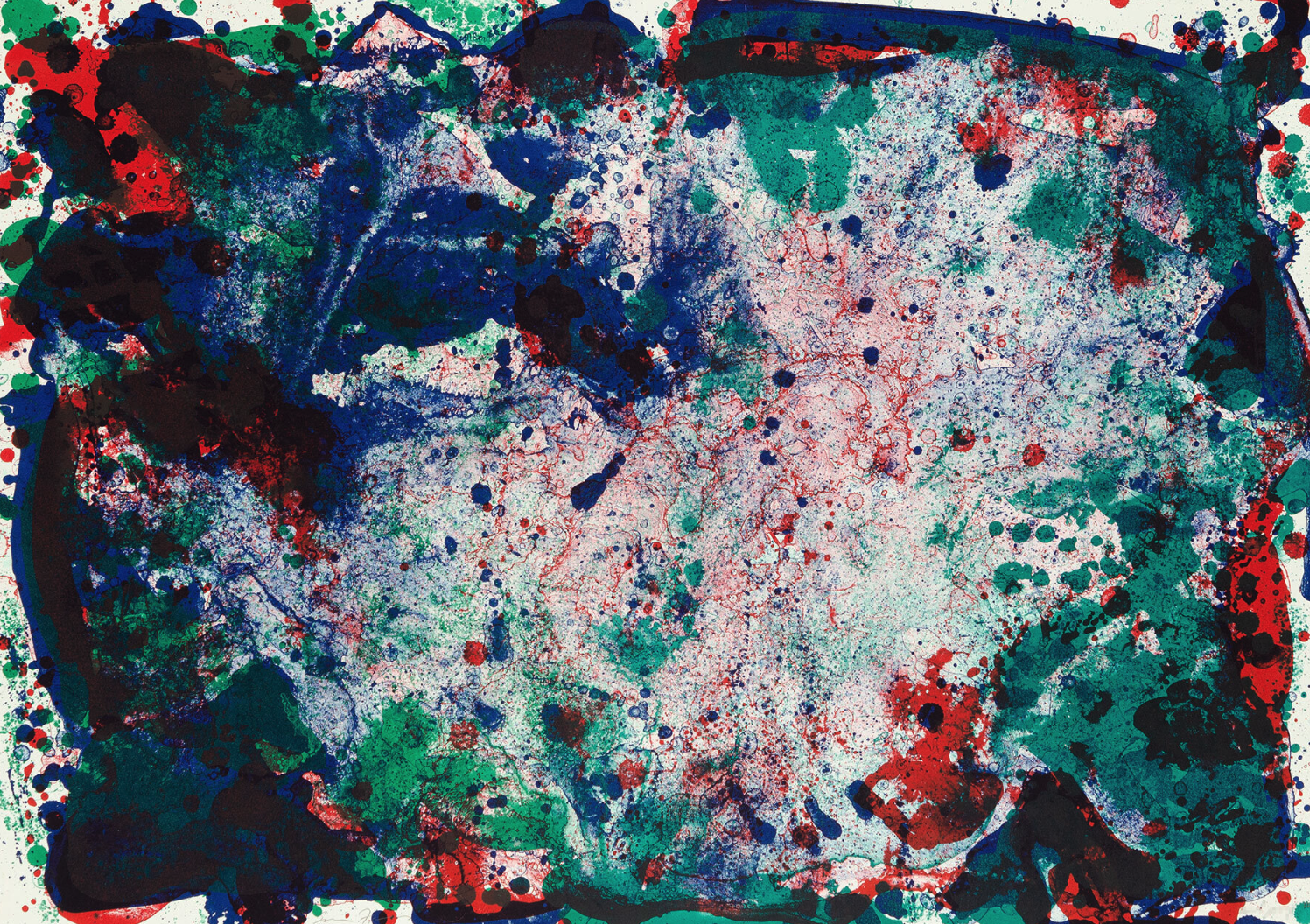 Sam Francis – Another Footprint, 1971 – Lithograph