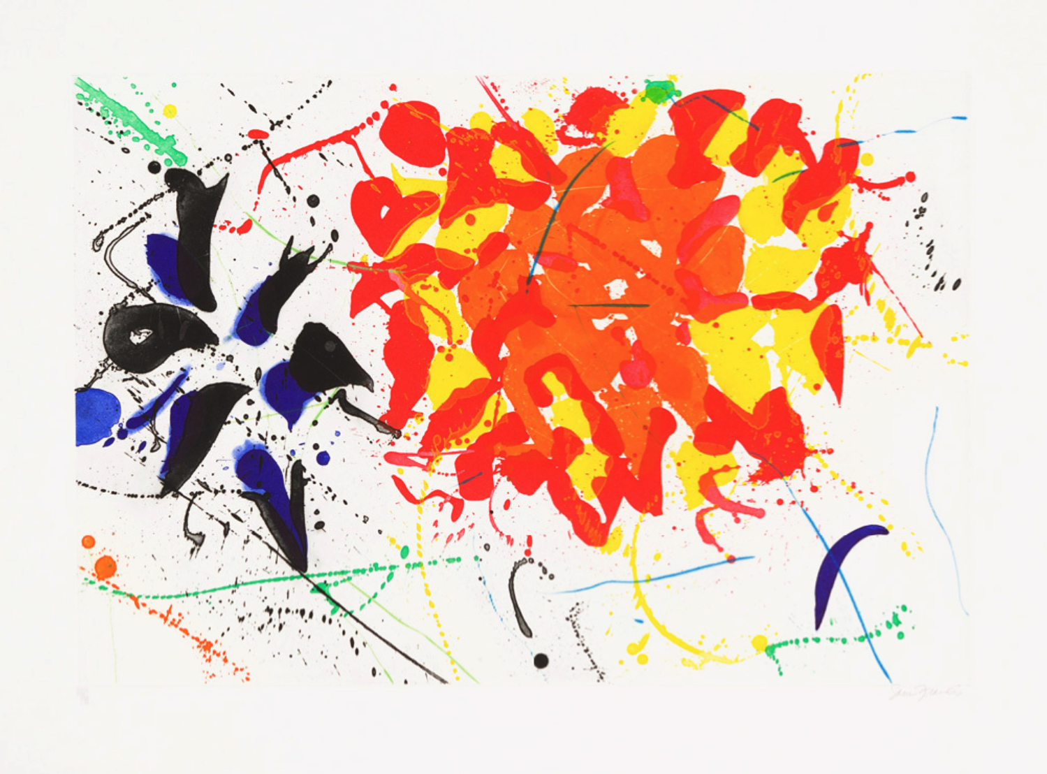 Sam Francis – Untitled Red (American Foundation), 1992 – Aguafuerte