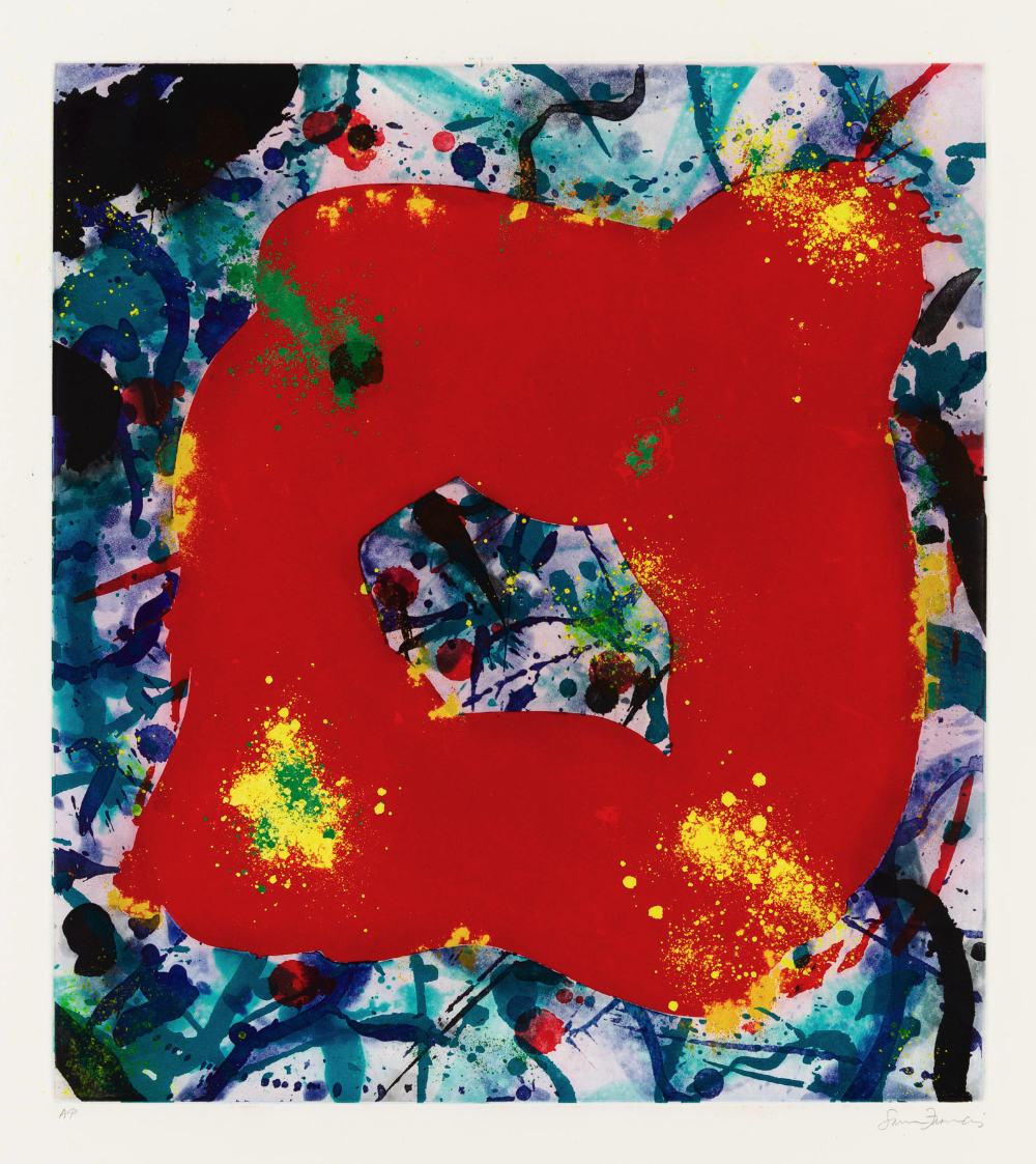 Sam Francis – Untitled (SFE-071), 1989 – Mischtechnik