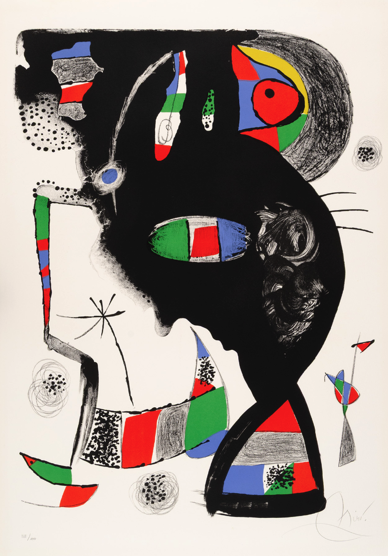 Joan Miró – 42, Rue Blomet, 1977 – Lithographie