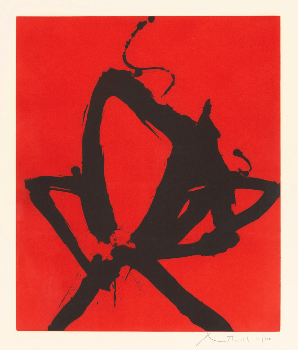 Robert Motherwell – Red Sea I, 1976 – Técnica mixta