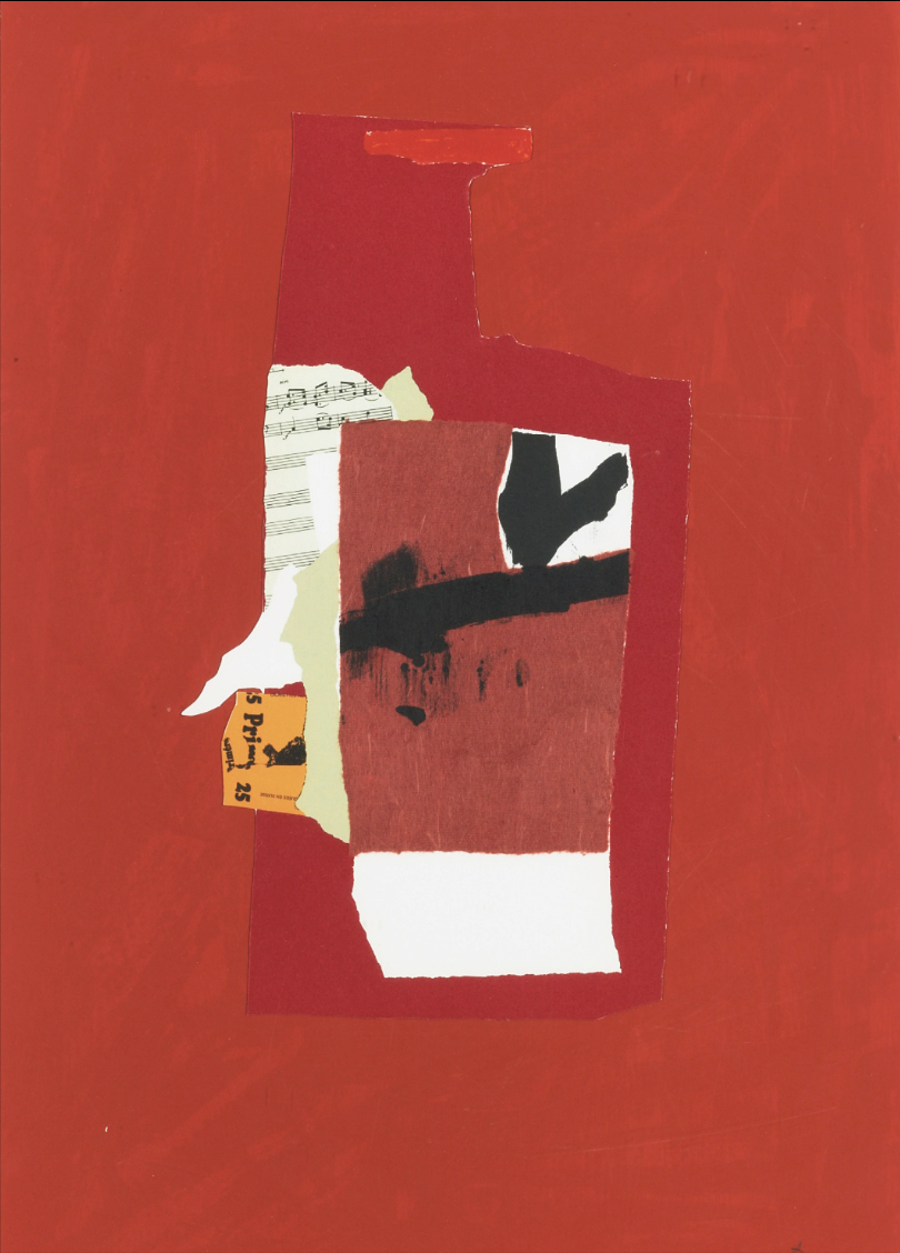 Robert Motherwell – Redness of Red, 1985 – Técnica mixta