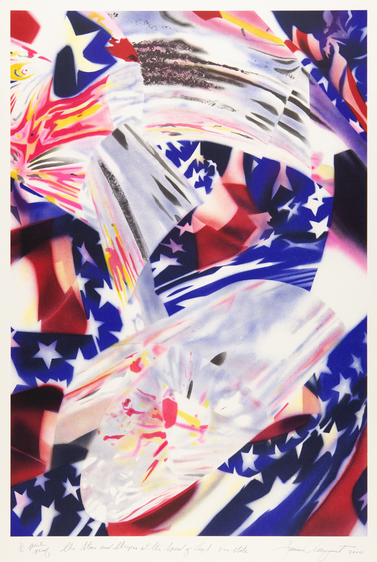 James Rosenquist – The Stars and Stripes at the Speed of Light, 2004 – Lithographie