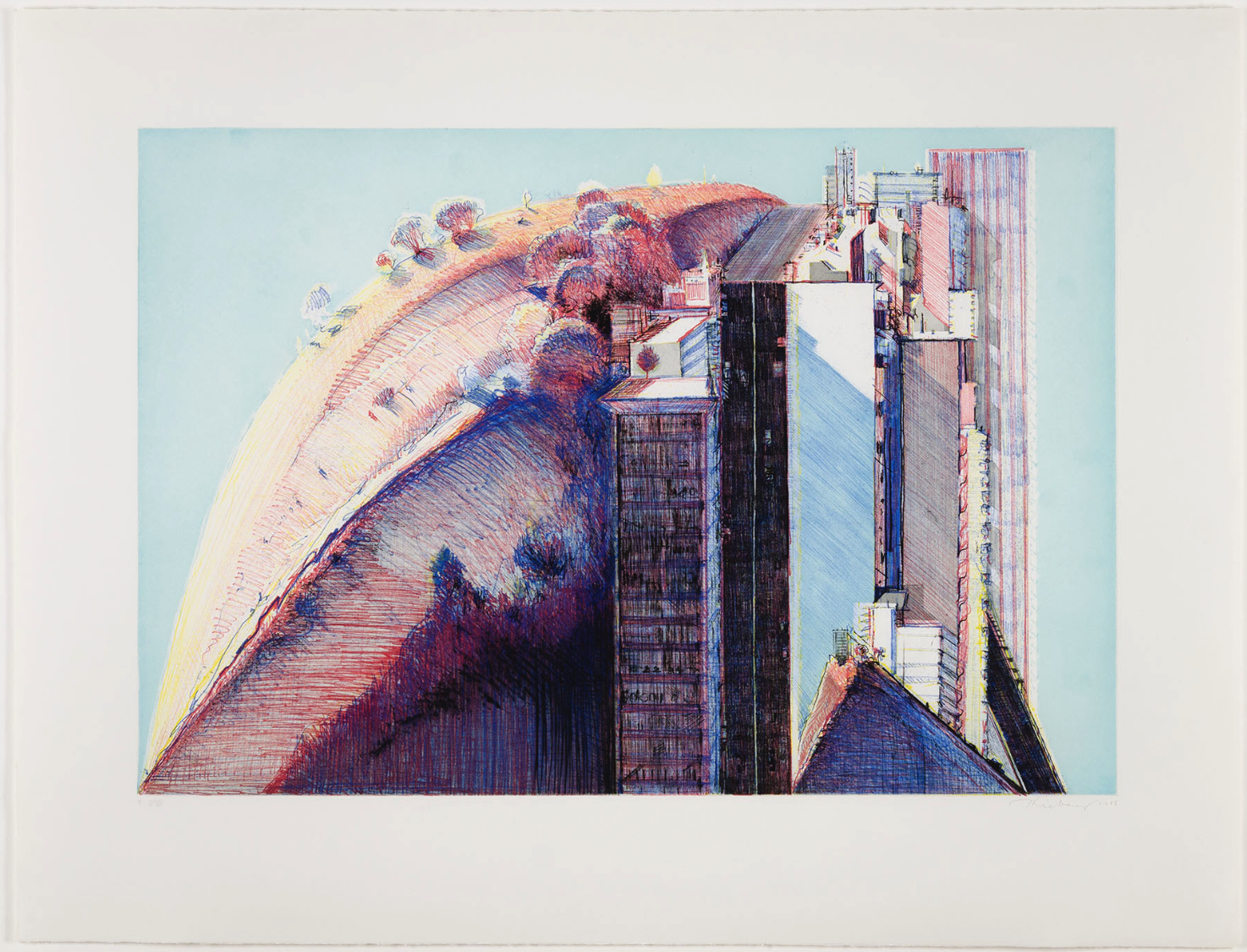 Thiebaud Wayne – Country City, 1988 – Mischtechnik