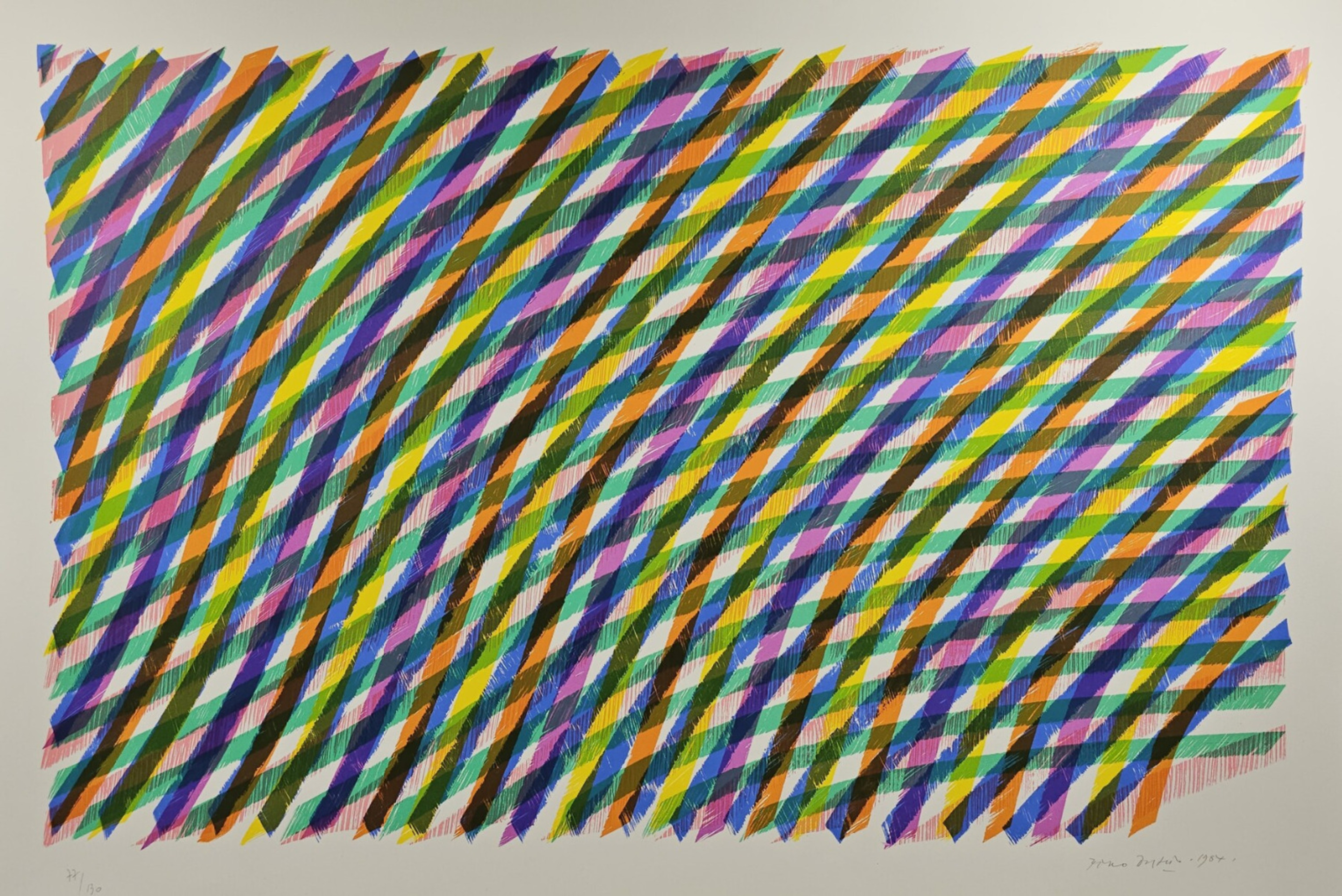 Piero Dorazio – Reticolo. Composizione No 2, 1984 – Lithografie