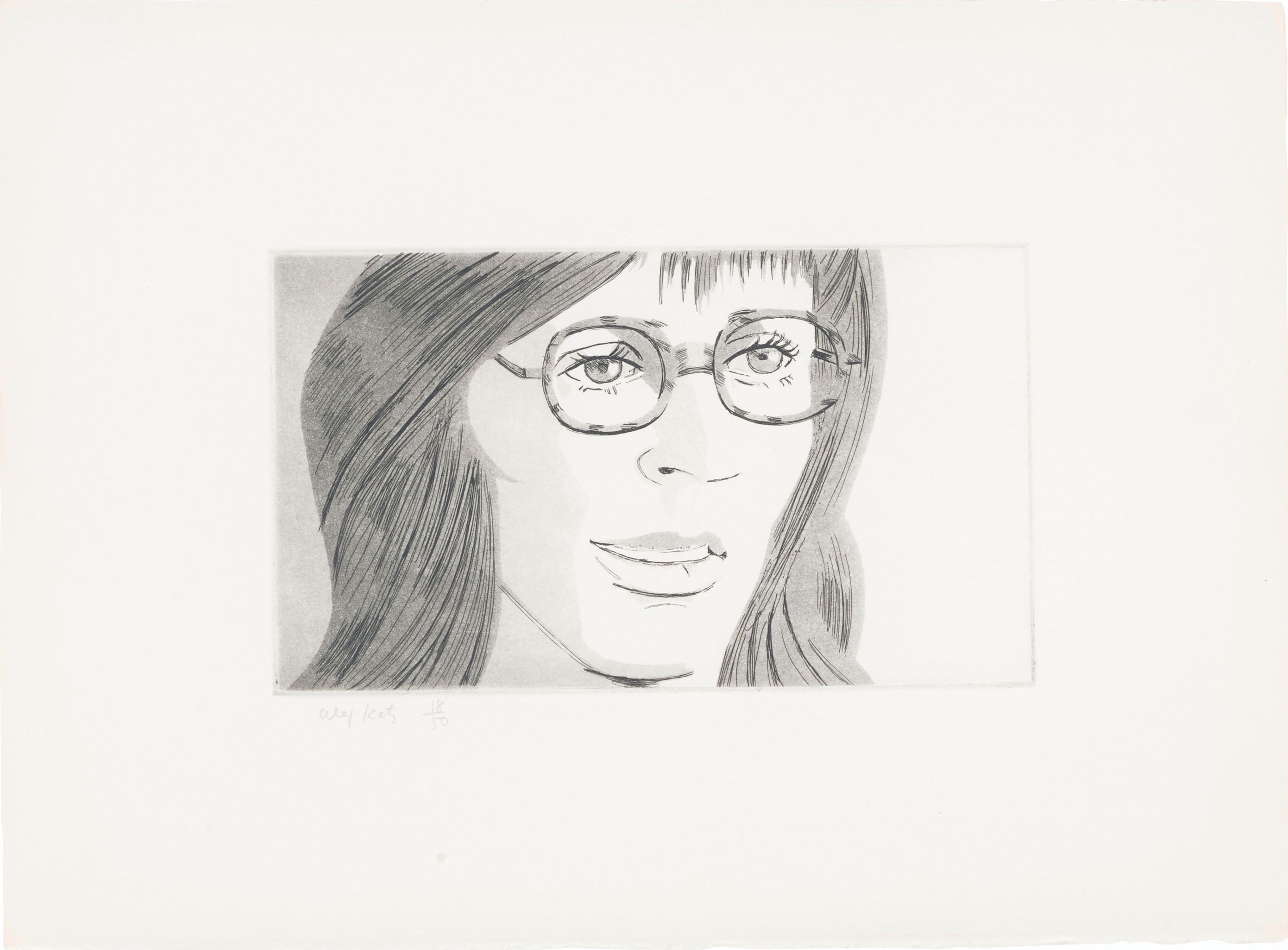 Alex Katz – June Ekman's Class 1, 1972 – Gravure à l'eau-forte