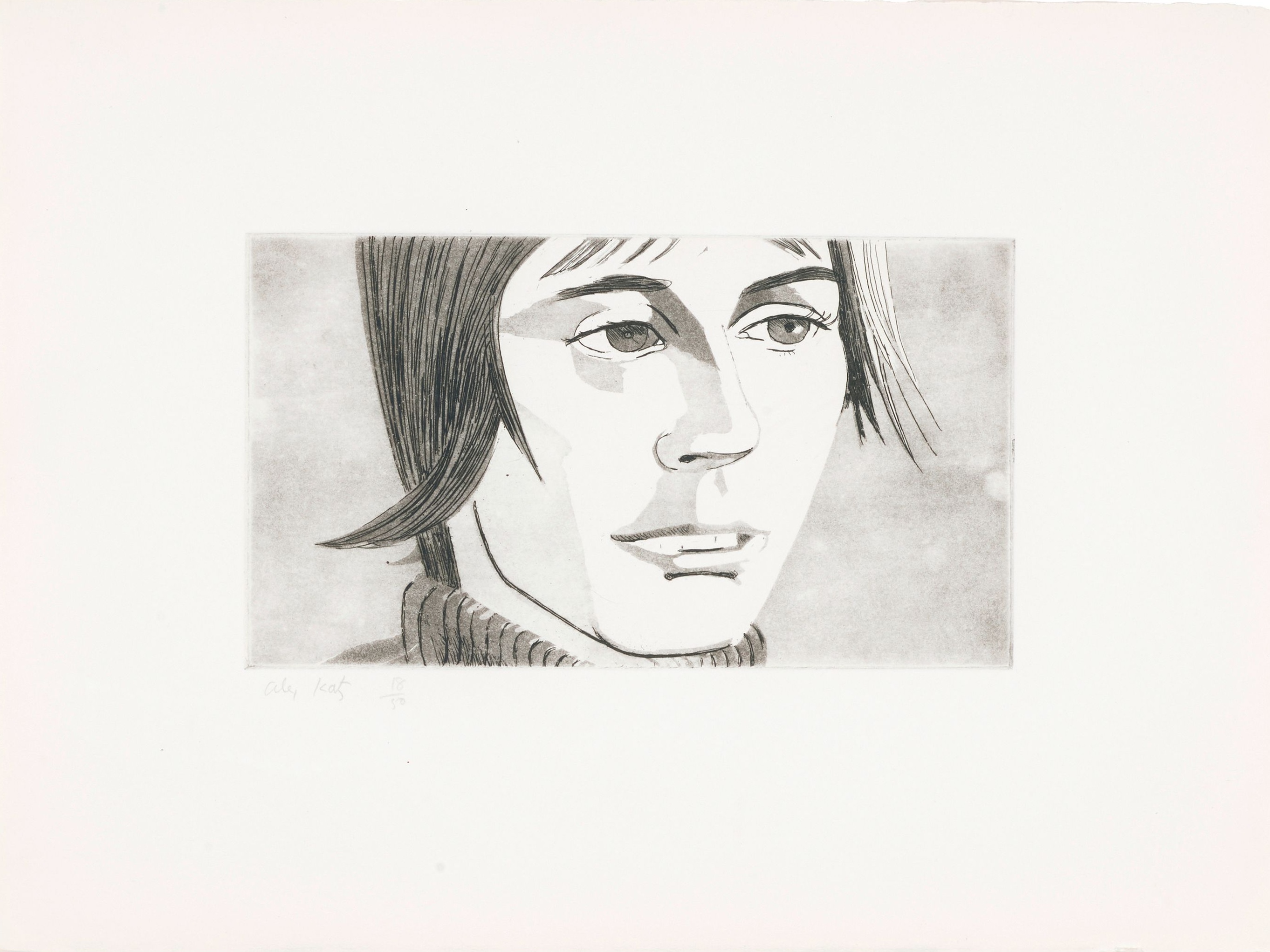 Alex Katz – June Ekman's Class 2, 1972 – Gravure à l'eau-forte
