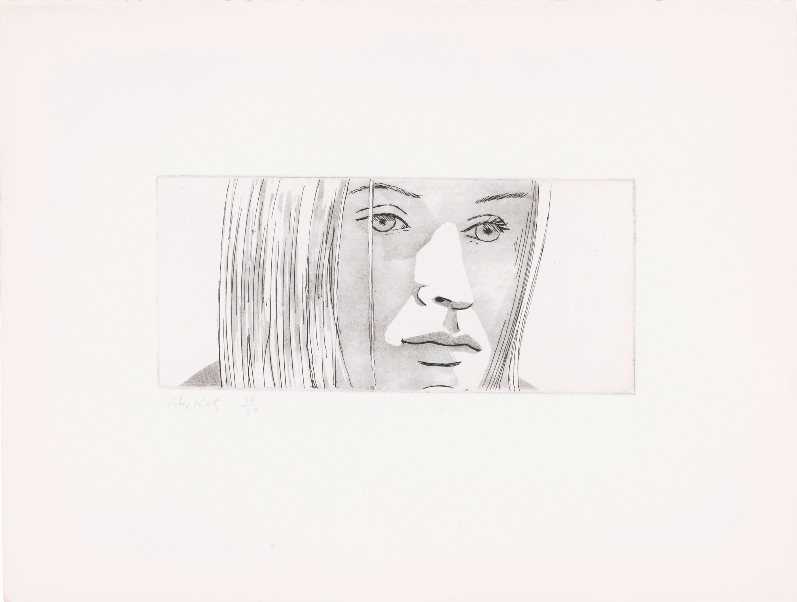 Alex Katz – June Ekman's Class 3, 1972 – Gravure à l'eau-forte
