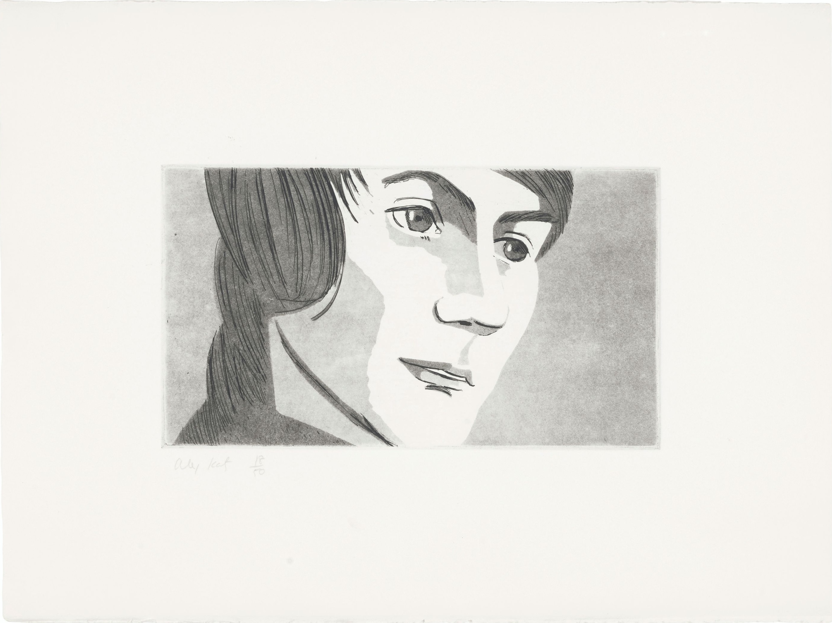 Alex Katz – June Ekman's Class 4, 1972 – Gravure à l'eau-forte