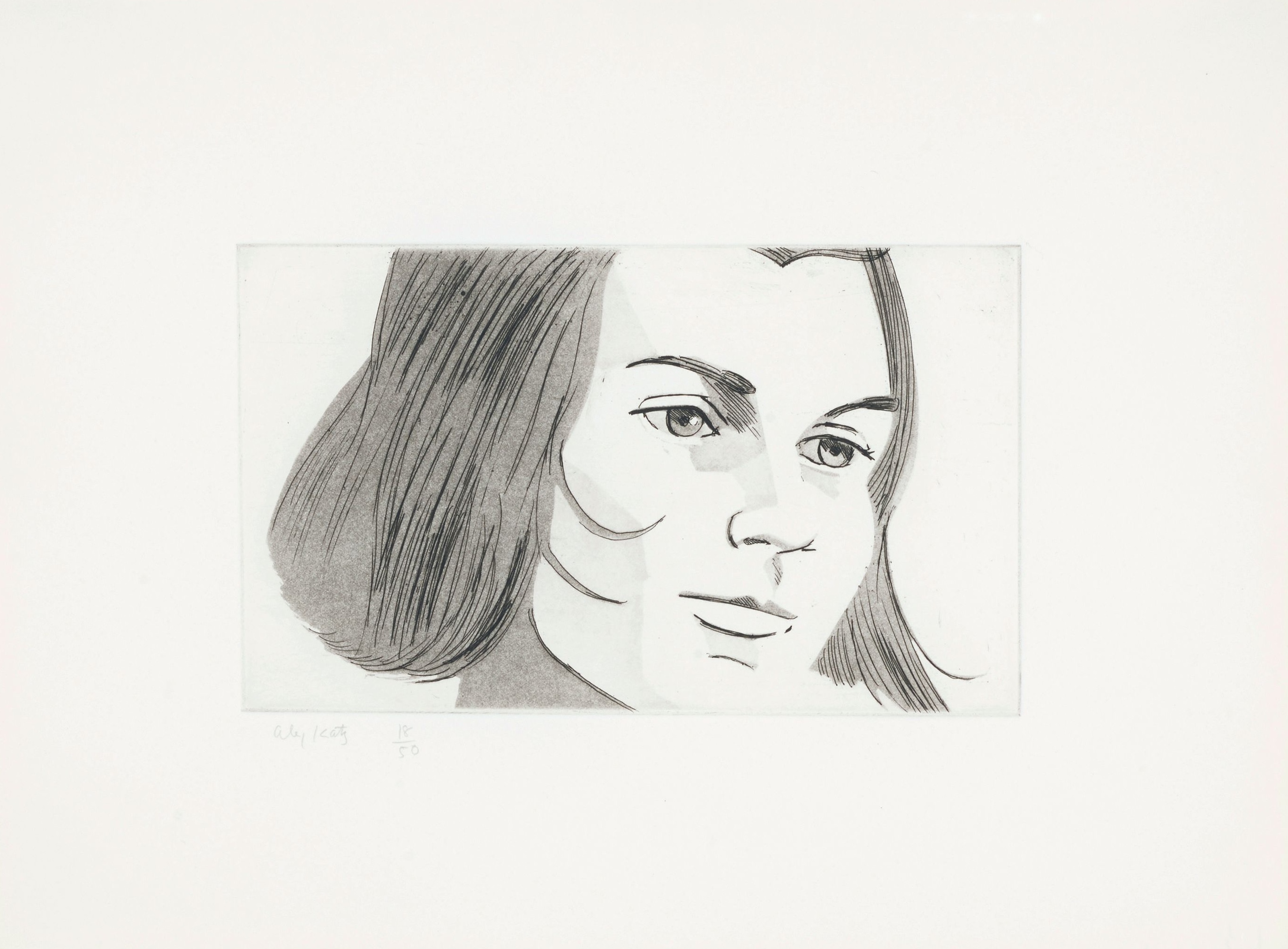 Alex Katz – June Ekman's Class 6, 1972 – Gravure à l'eau-forte