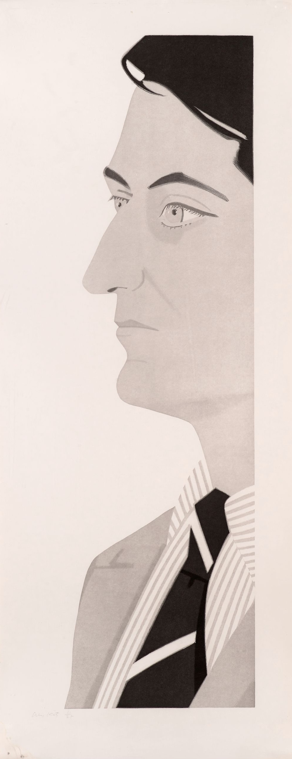 Alex Katz – John Ashbery, 1986 – Aquatinte