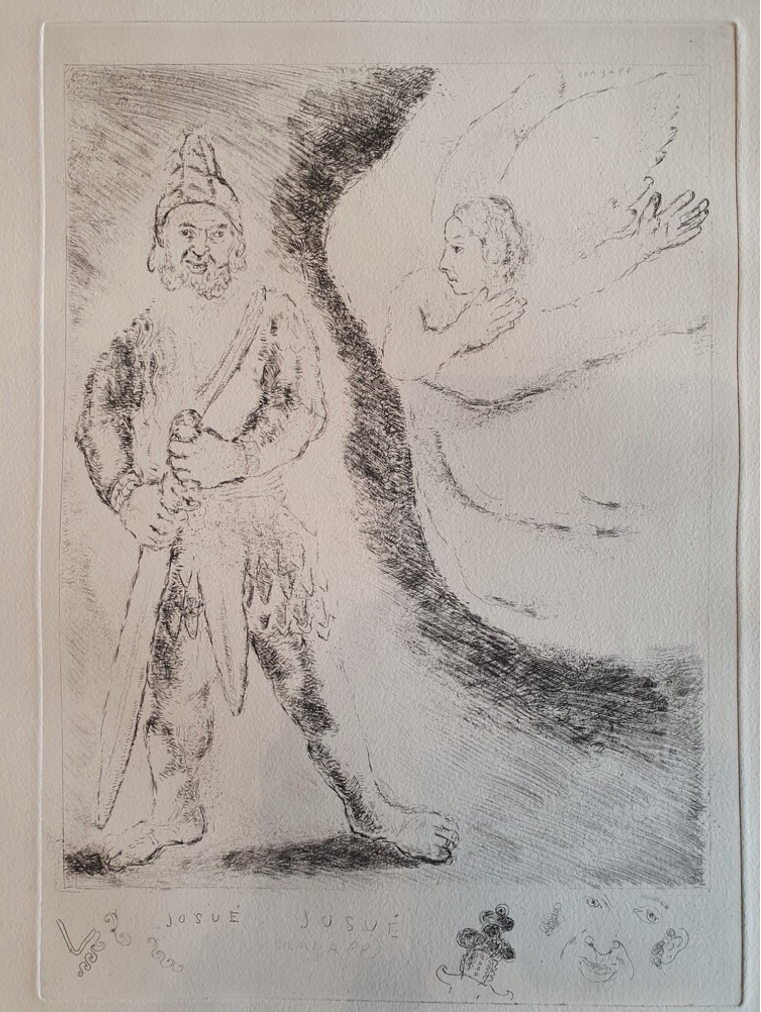 Marc Chagall – Passage du Jourdain, 1956 – Aguafuerte
