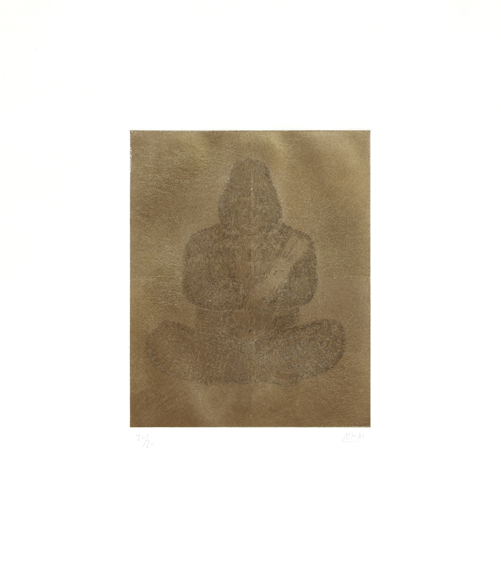 Atsushi Kaga – Sleeping with gorilla, 2026 – Etching