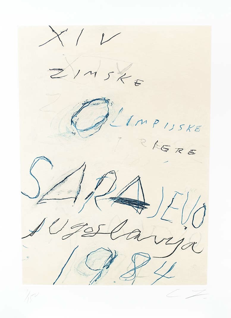 Cy Twombly – Sarajevo, 1984 – Técnica mixta