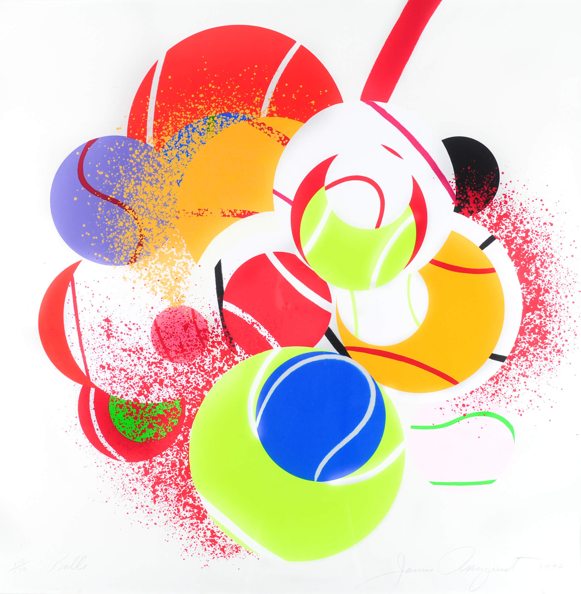 James Rosenquist – Balls, 1990 – Silkscreen